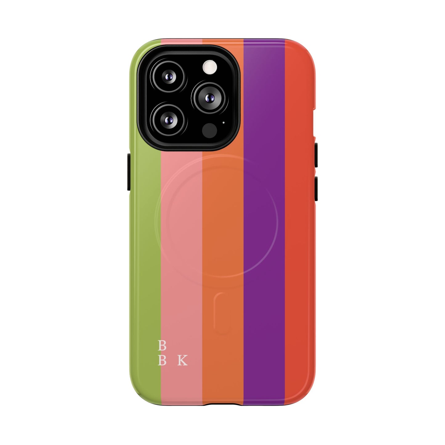 Bold Retro Stripe Magnetic Phone Case — Tough Protective iPhone Cover