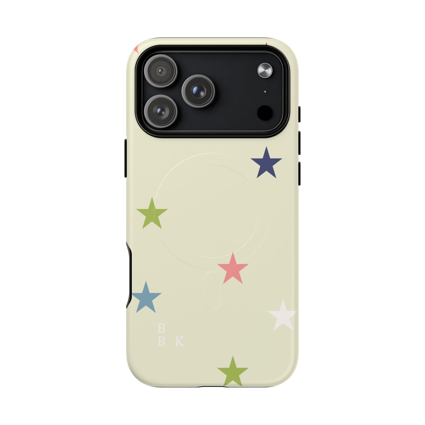 Magnetic Tough Phone Case — Colorful Star Pattern Protective iPhone Cover