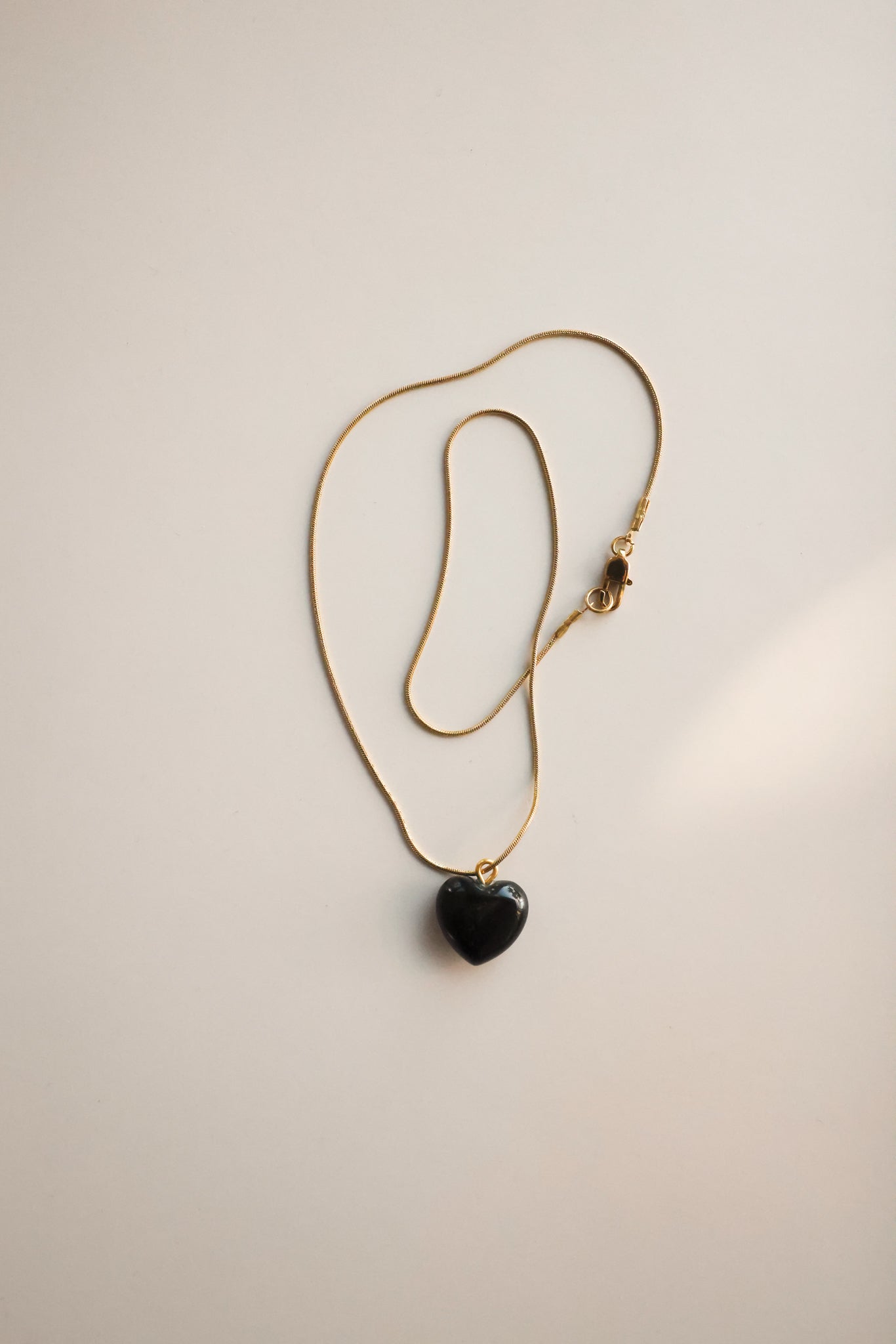 Gold Chain + Midnight Heart