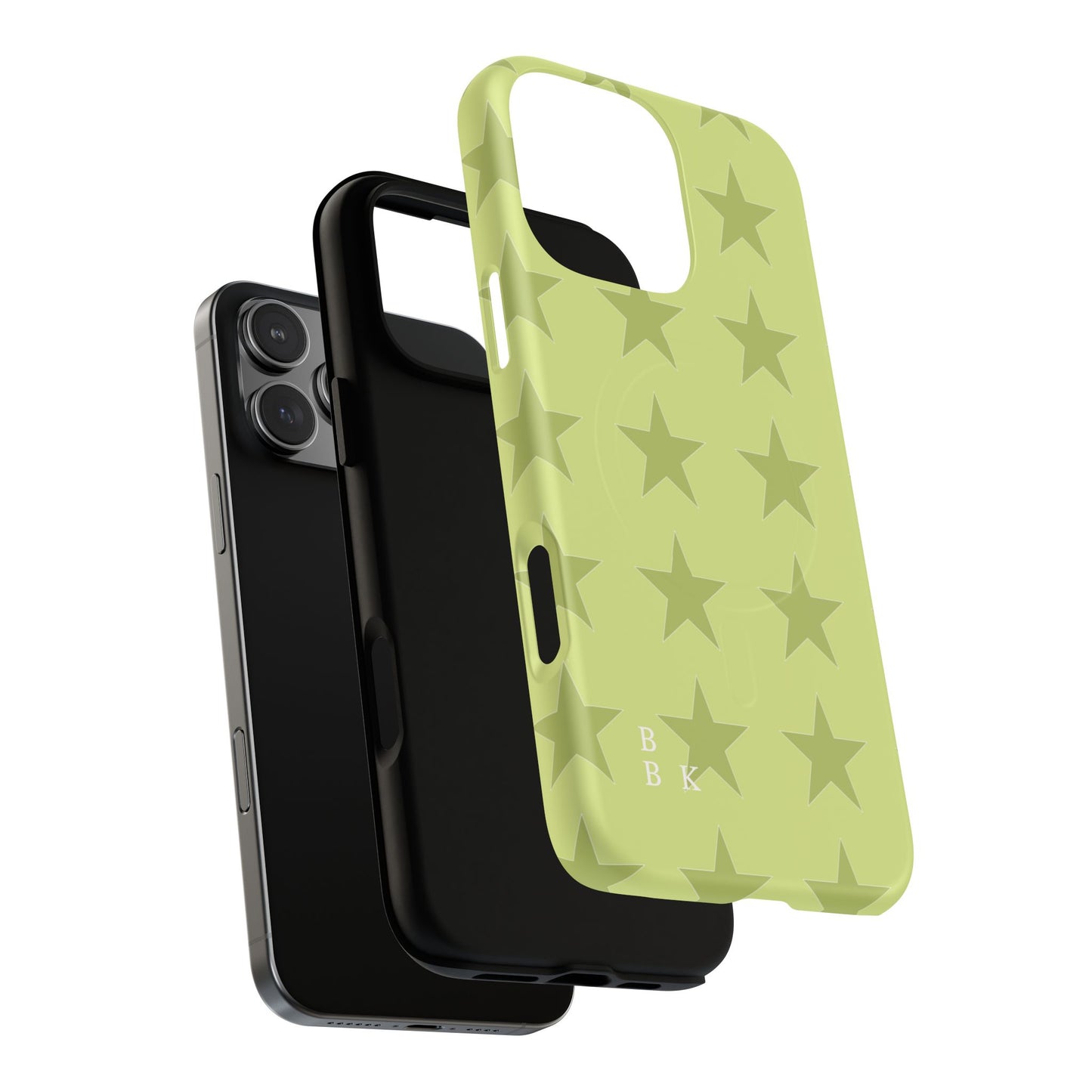 Olive Star Pattern Tough Magnetic Phone Case — Slim Protective iPhone Cover
