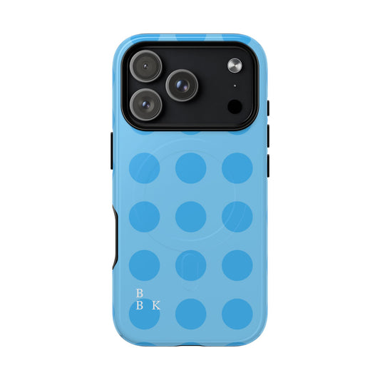 Blue Polka Dot Tough Magnetic Phone Case