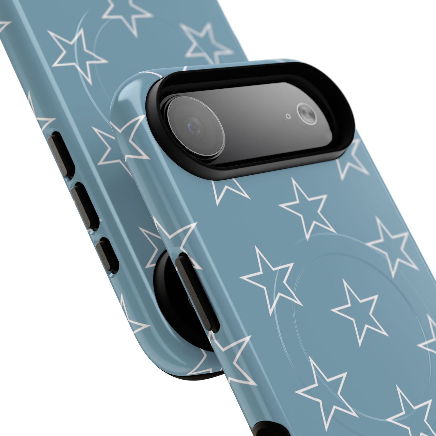 Blue Star Pattern Magnetic Phone Case — Tough Protective iPhone Cover