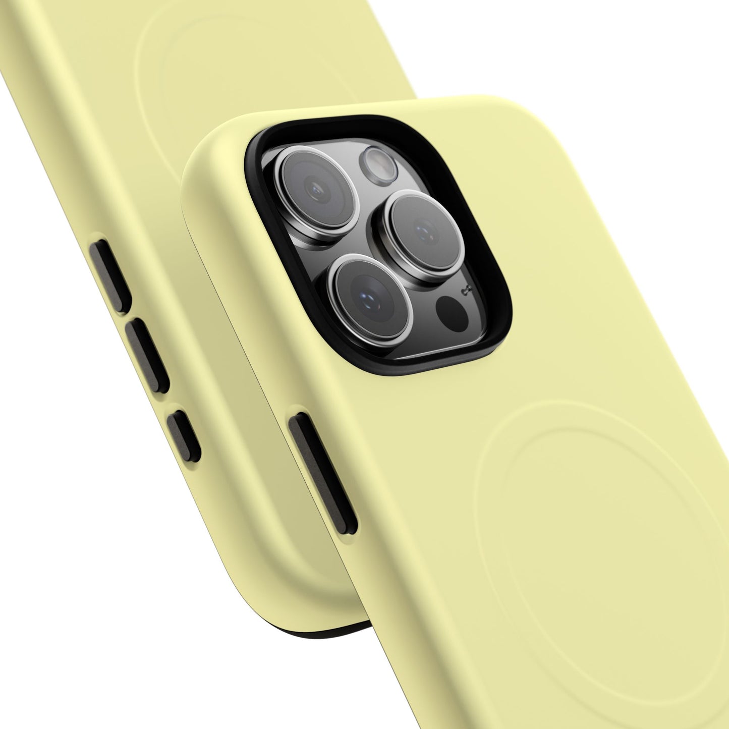MagSafe Tough Phone Case — Slim Magnetic Protective Case (Pastel Yellow)