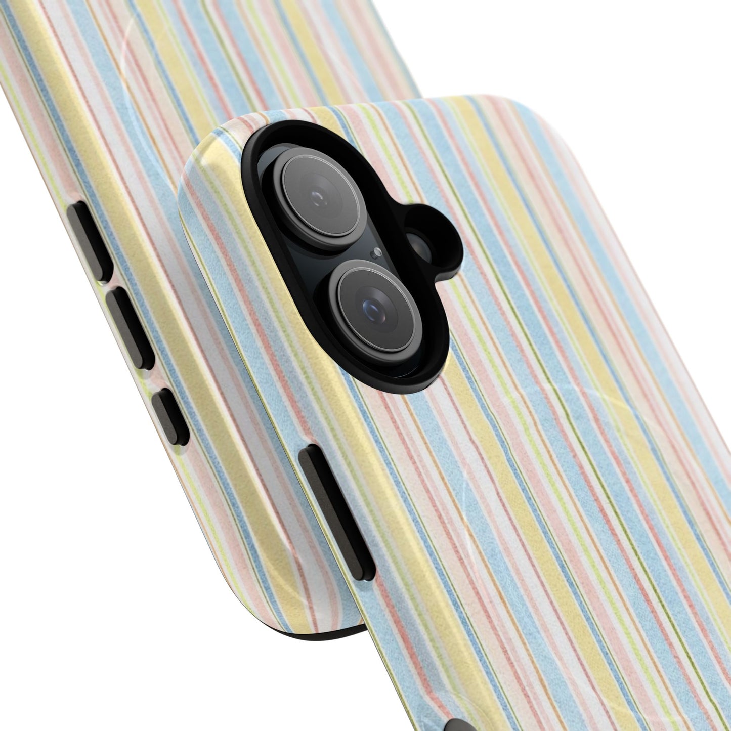 Striped Pastel Phone Case — Tough Magnetic Protection