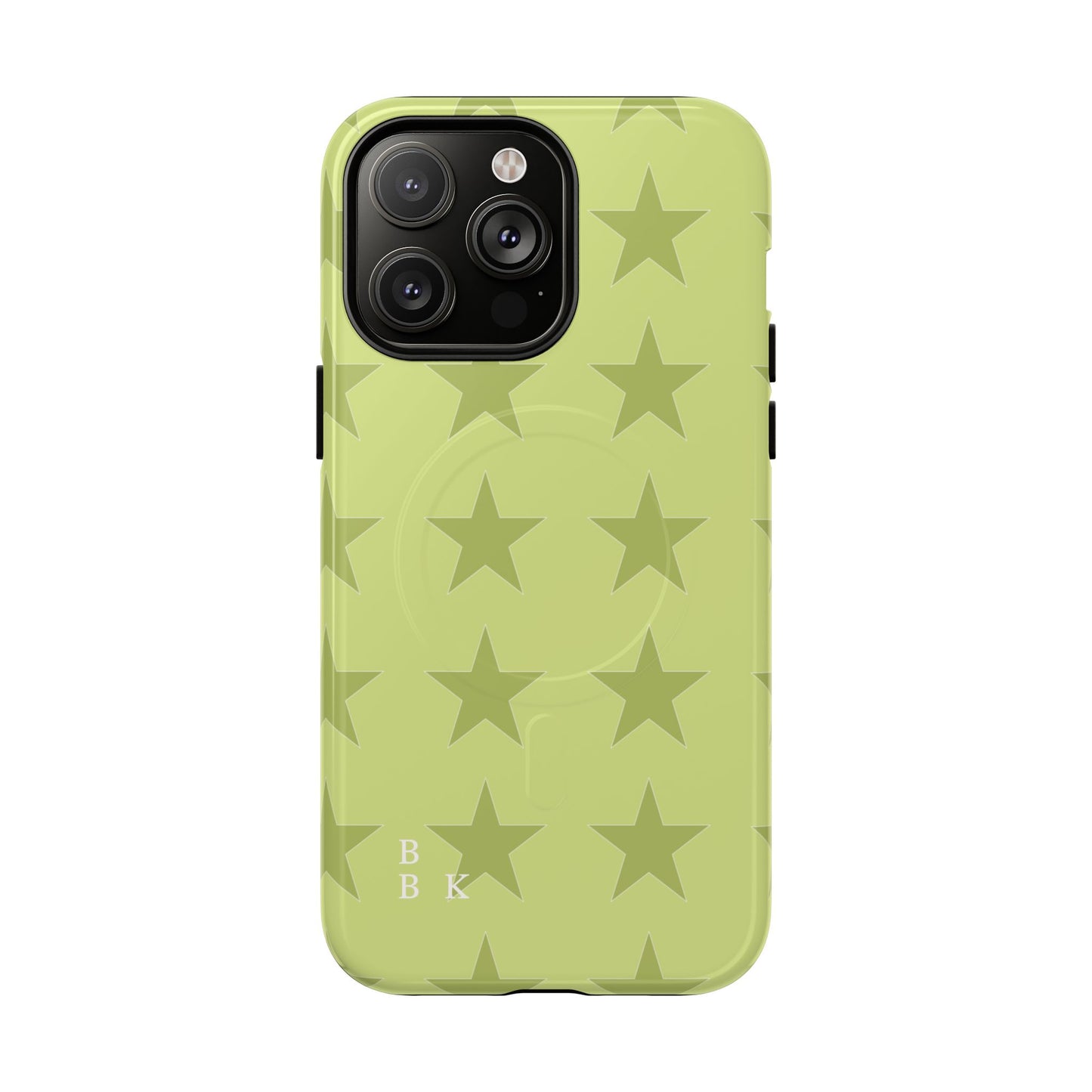 Olive Star Pattern Tough Magnetic Phone Case — Slim Protective iPhone Cover