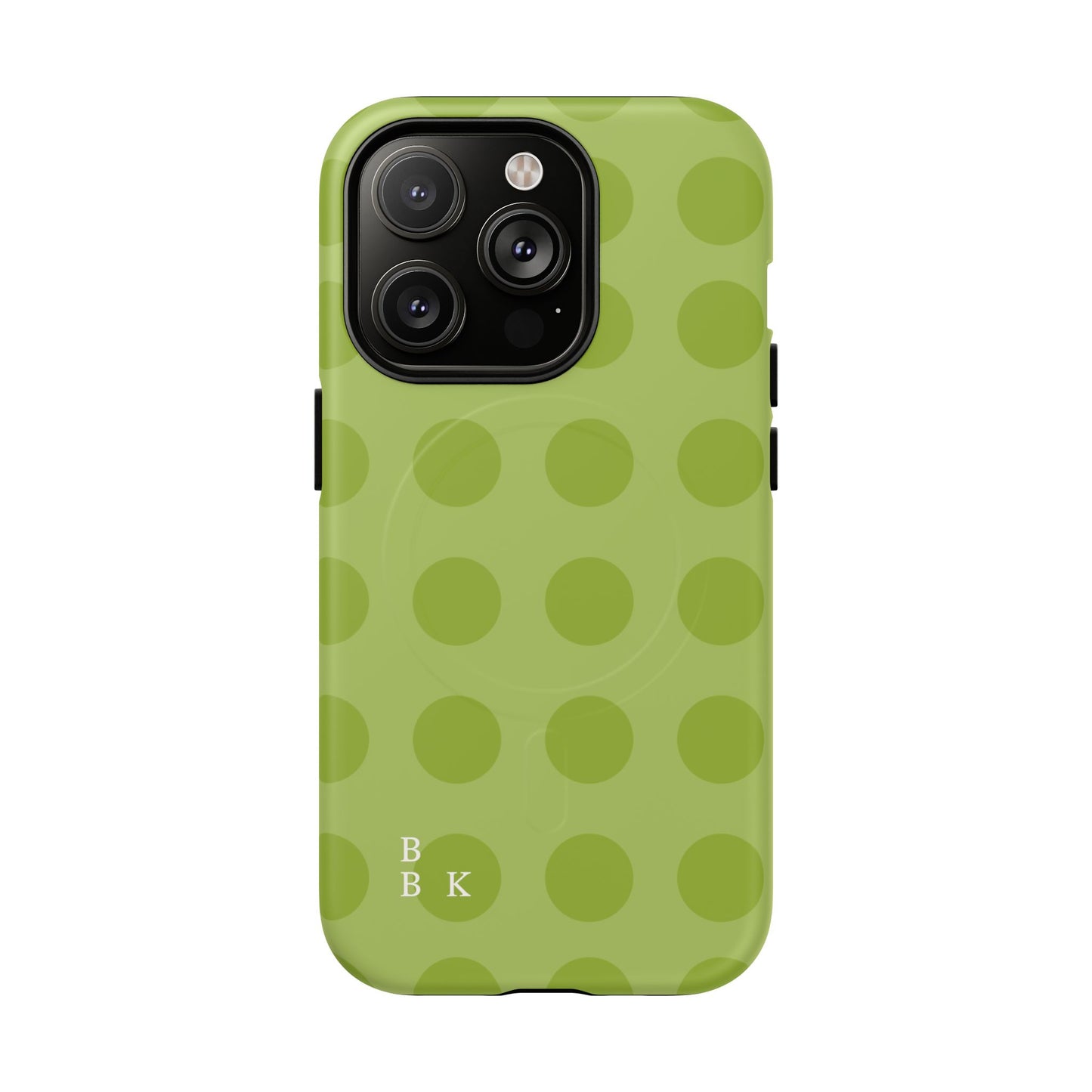 Green Polka Dot Tough Magnetic Phone Case — Slim Magnetic Protective Cover