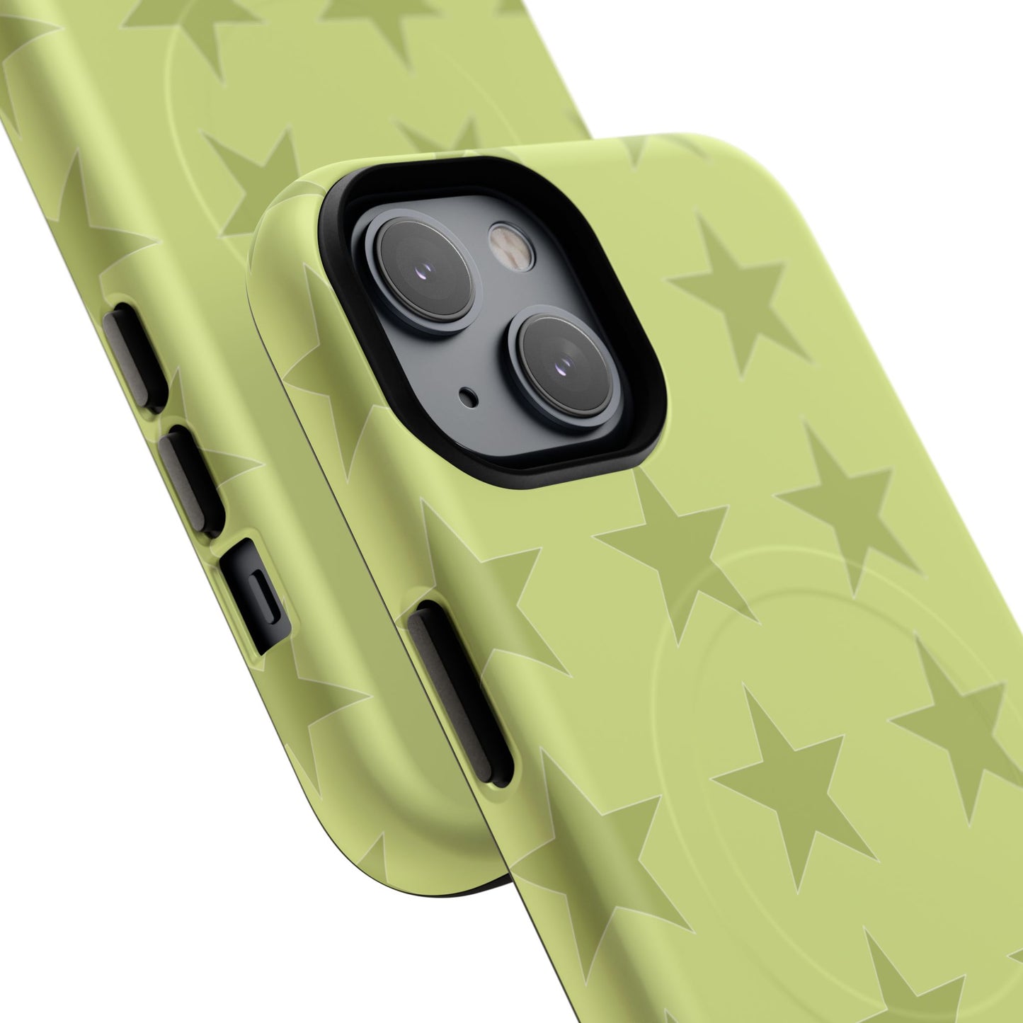 Olive Star Pattern Tough Magnetic Phone Case — Slim Protective iPhone Cover