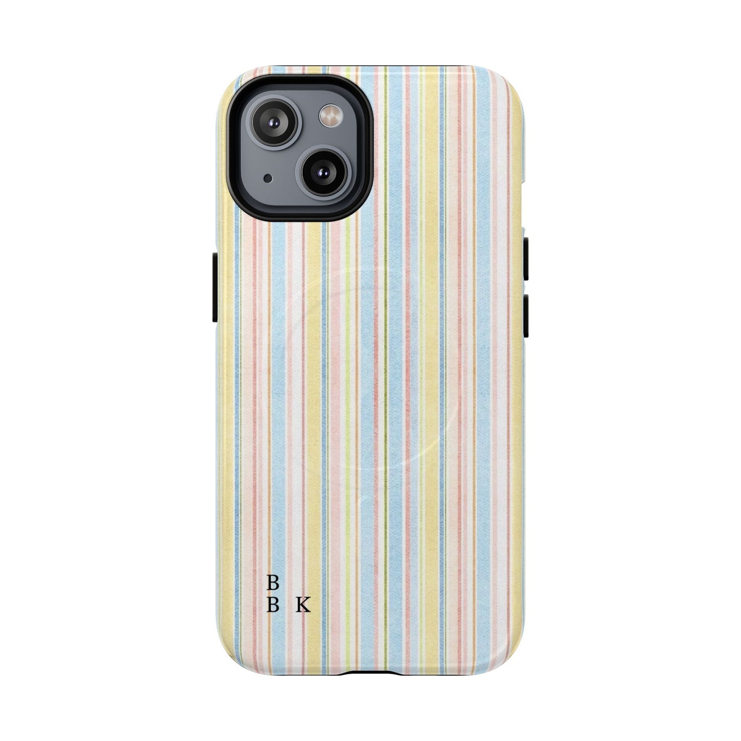 Striped Pastel Phone Case — Tough Magnetic Protection