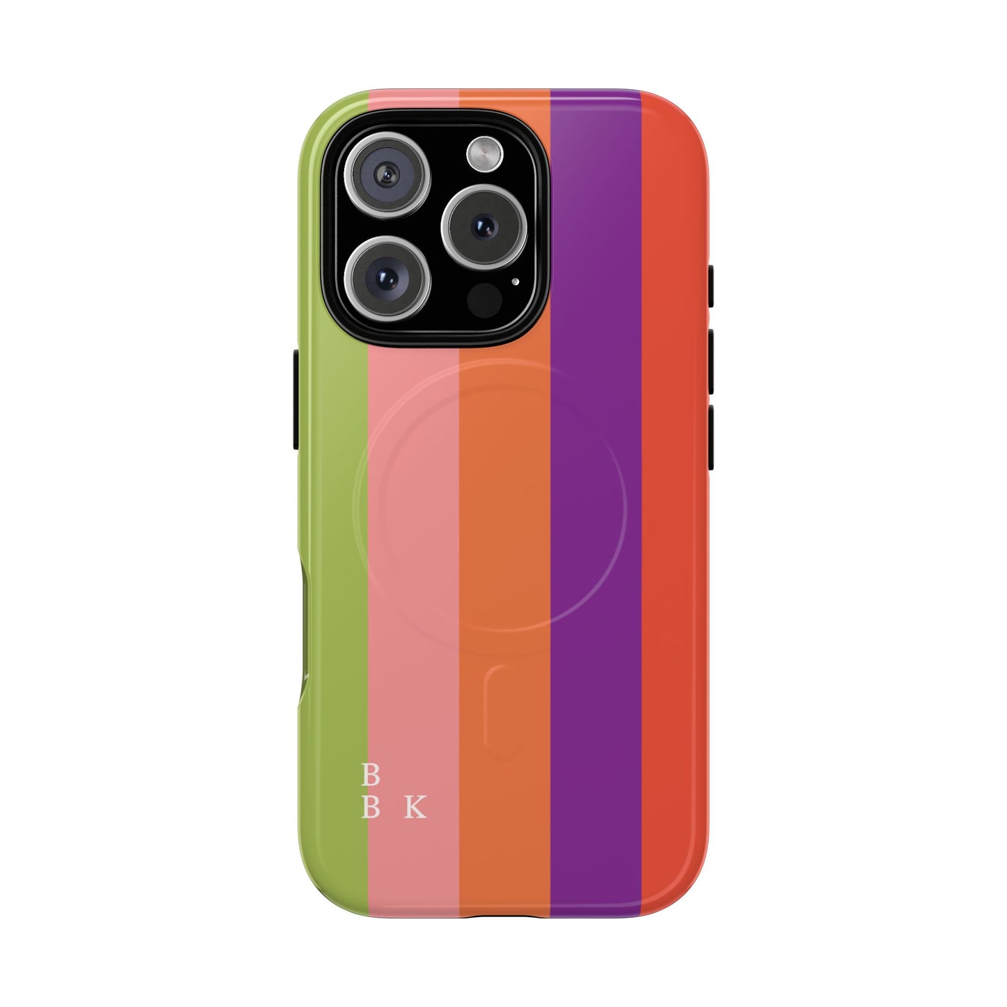 Bold Retro Stripe Magnetic Phone Case — Tough Protective iPhone Cover