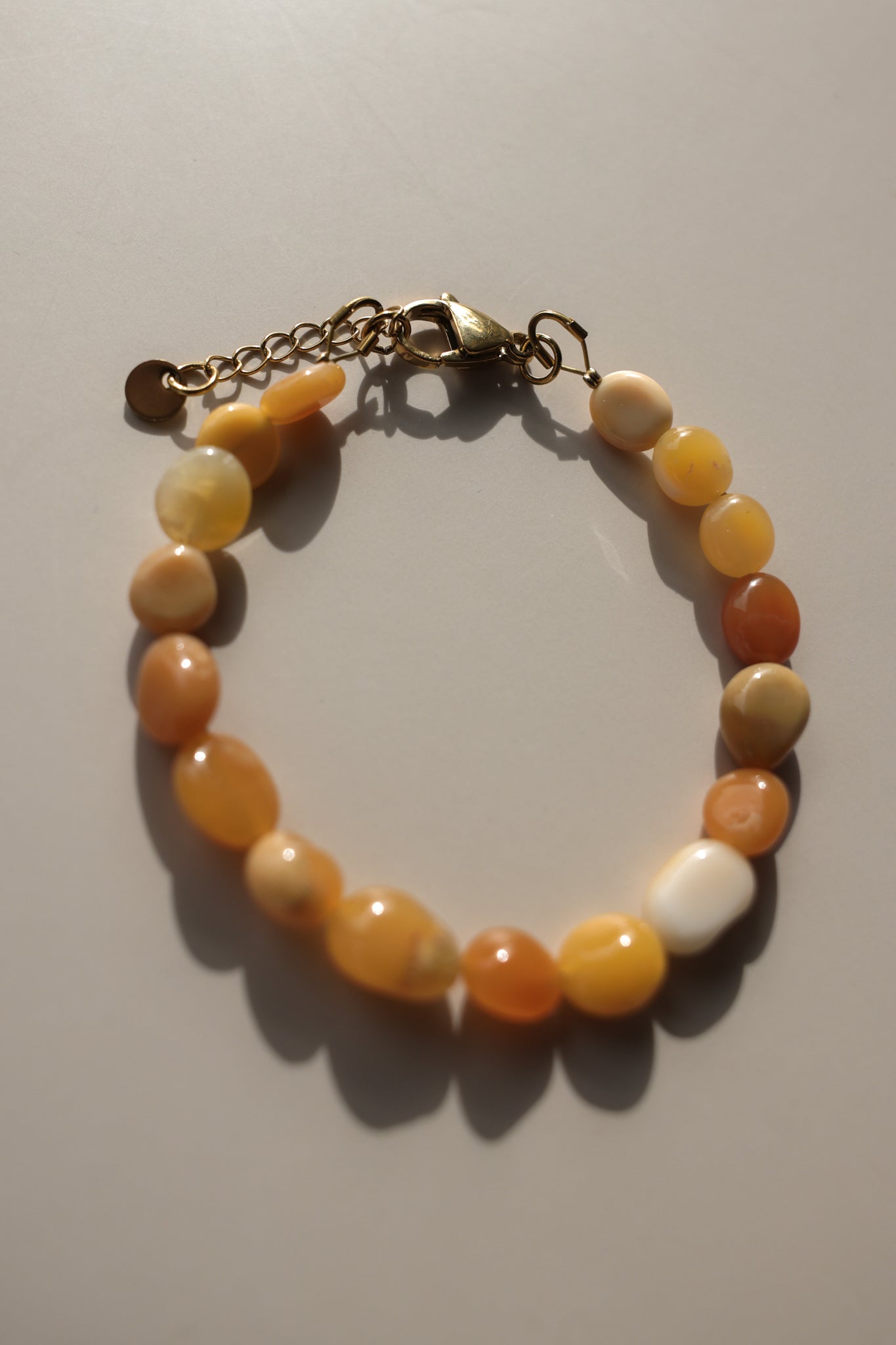 Sun Stone Pebble Bracelet