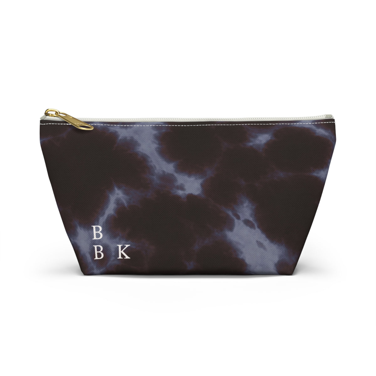 Dark Marble Lightning Accessory Pouch — Monogram BBK Travel Makeup Bag