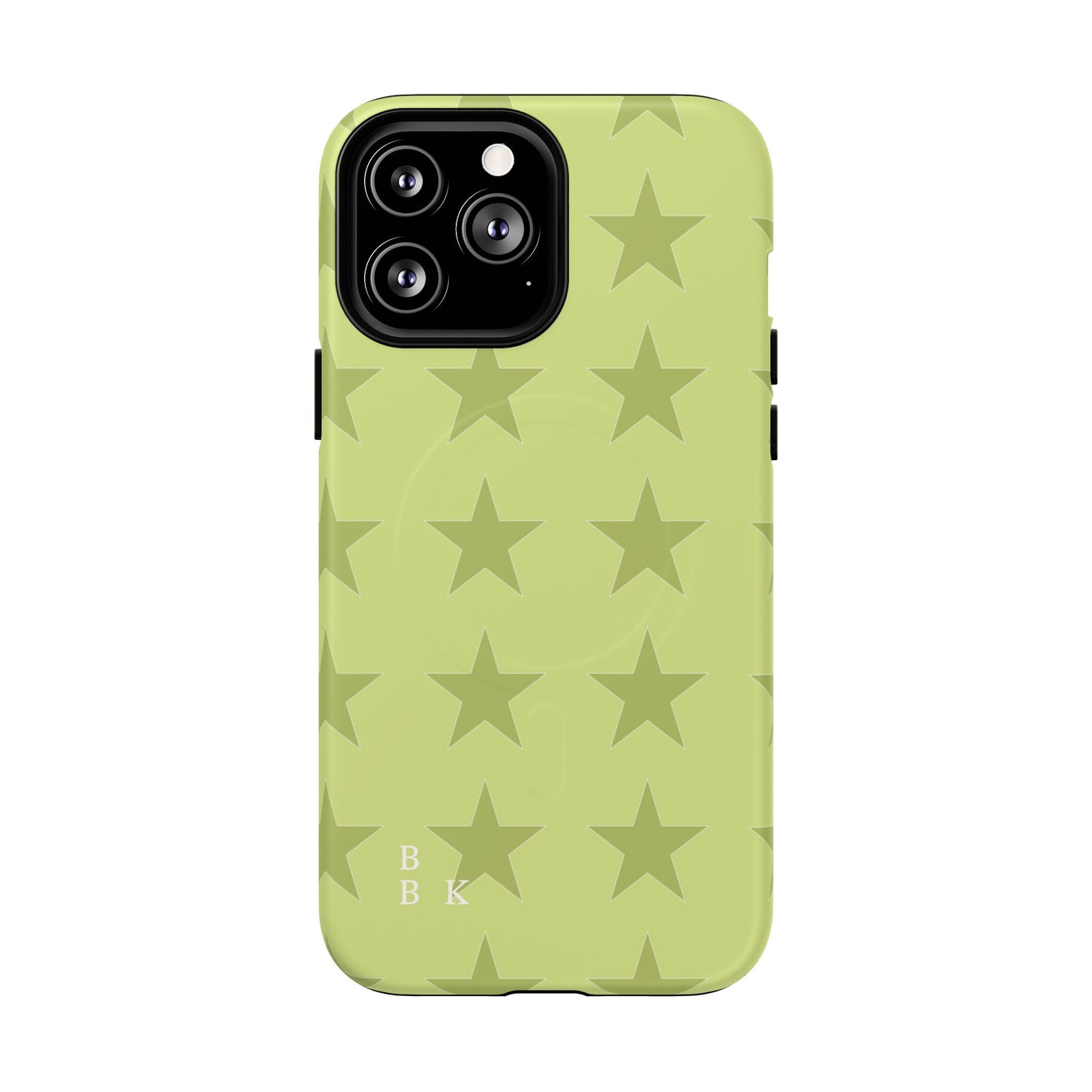 Olive Star Pattern Tough Magnetic Phone Case — Slim Protective iPhone Cover
