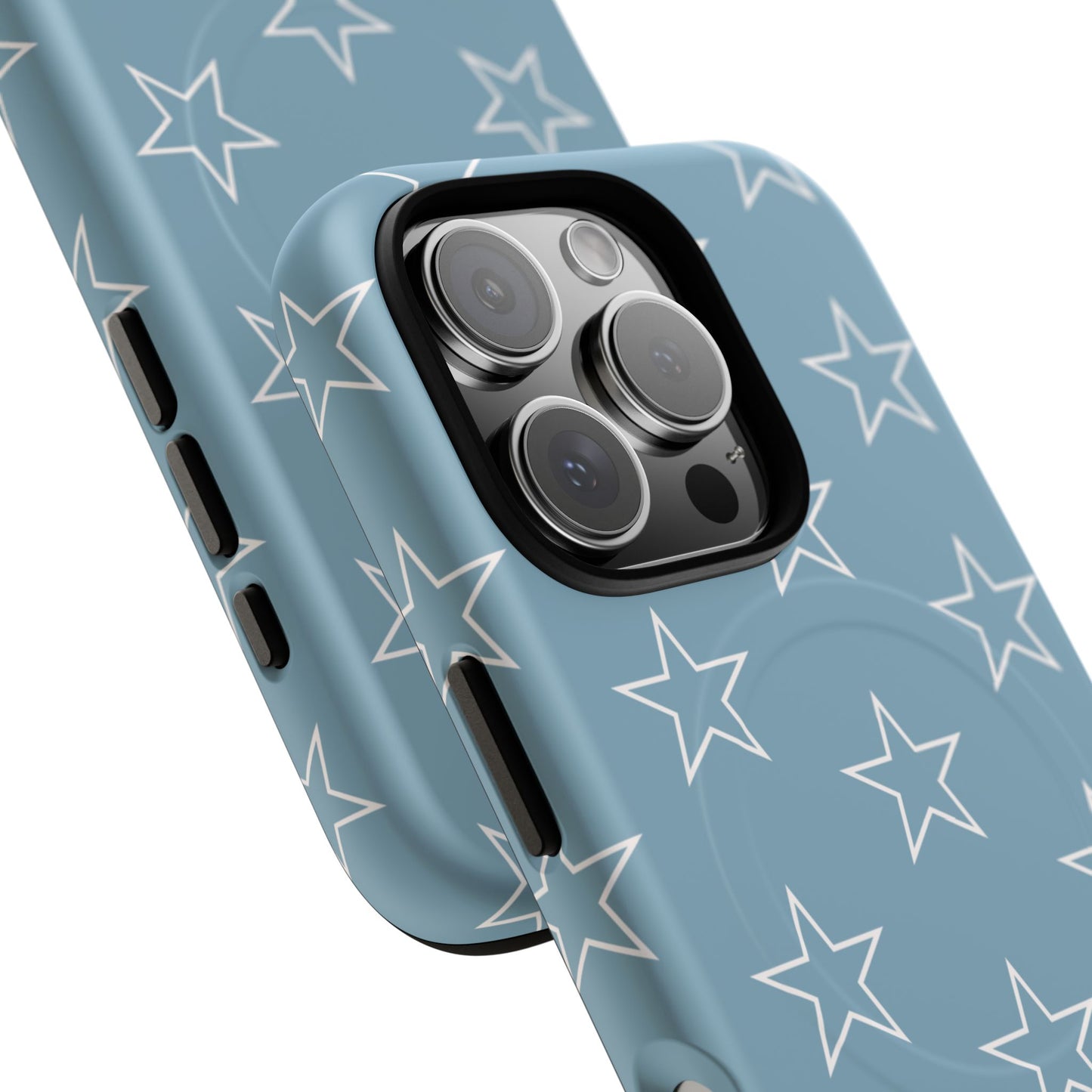 Blue Star Pattern Magnetic Phone Case — Tough Protective iPhone Cover
