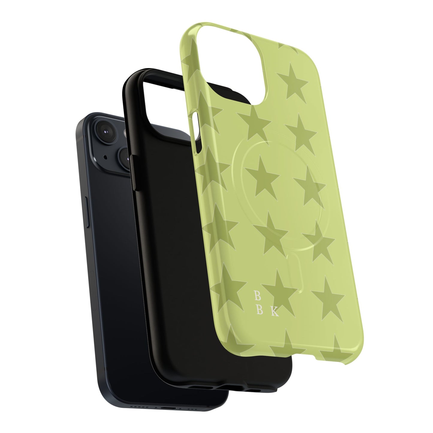 Olive Star Pattern Tough Magnetic Phone Case — Slim Protective iPhone Cover