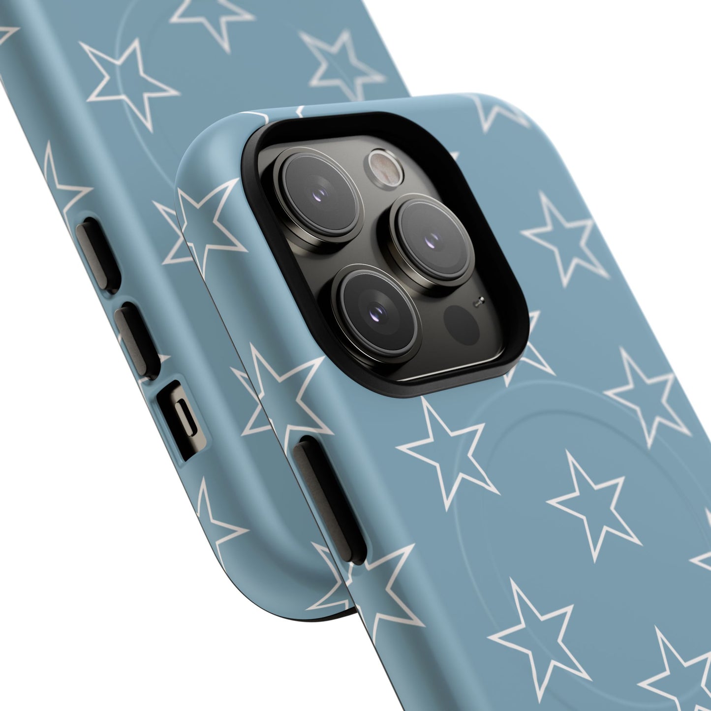 Blue Star Pattern Magnetic Phone Case — Tough Protective iPhone Cover