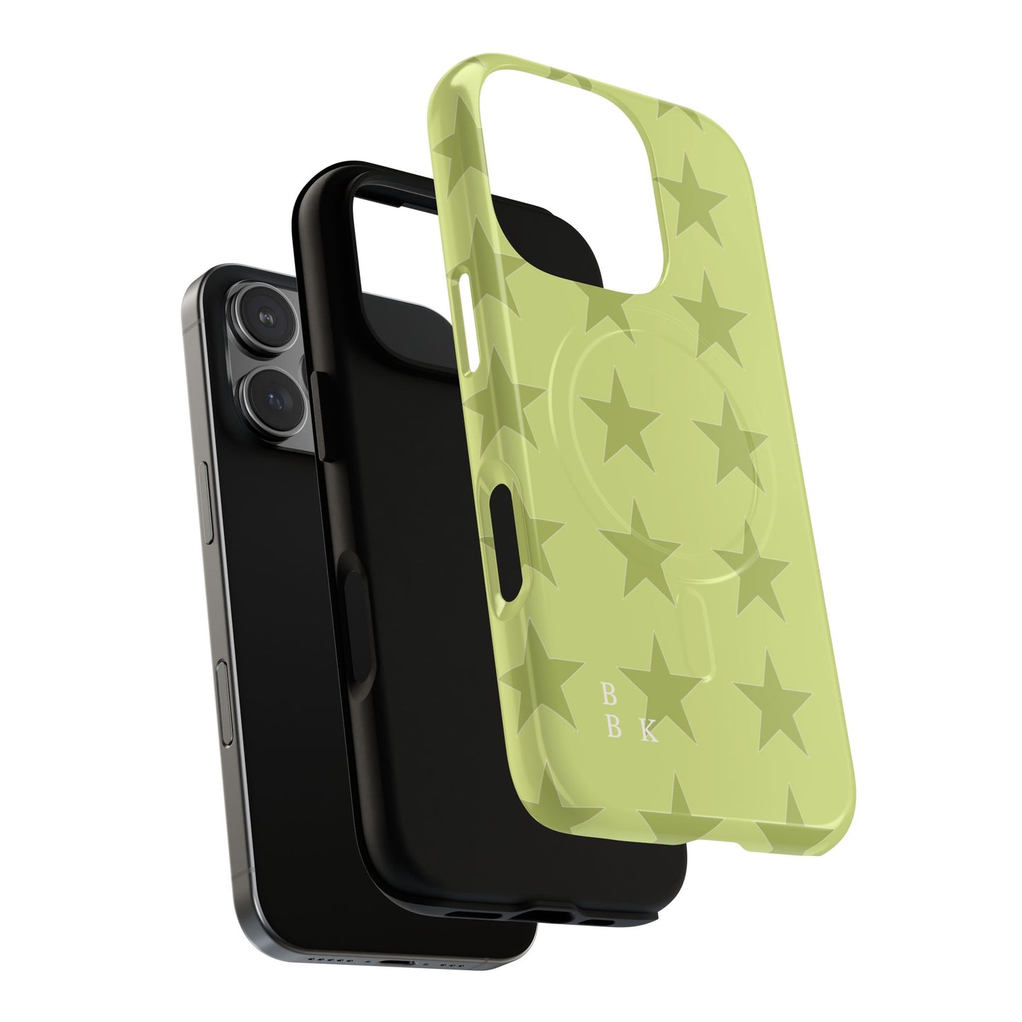 Olive Star Pattern Tough Magnetic Phone Case — Slim Protective iPhone Cover