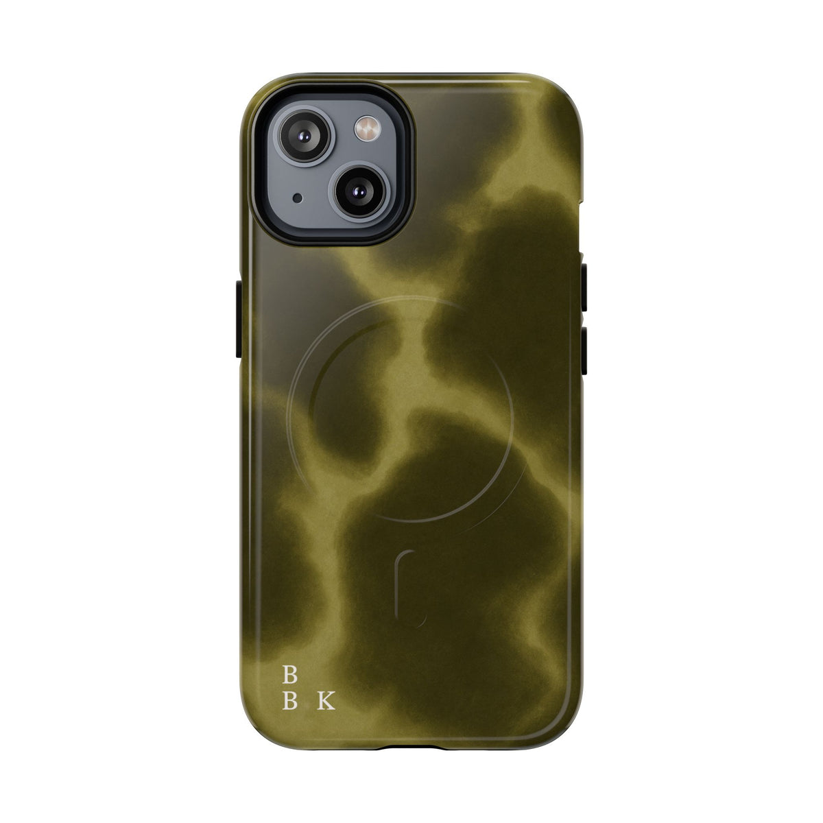 Olive Smoke Magnetic Phone Case — Tough Protective MagSafe-Compatible Cover