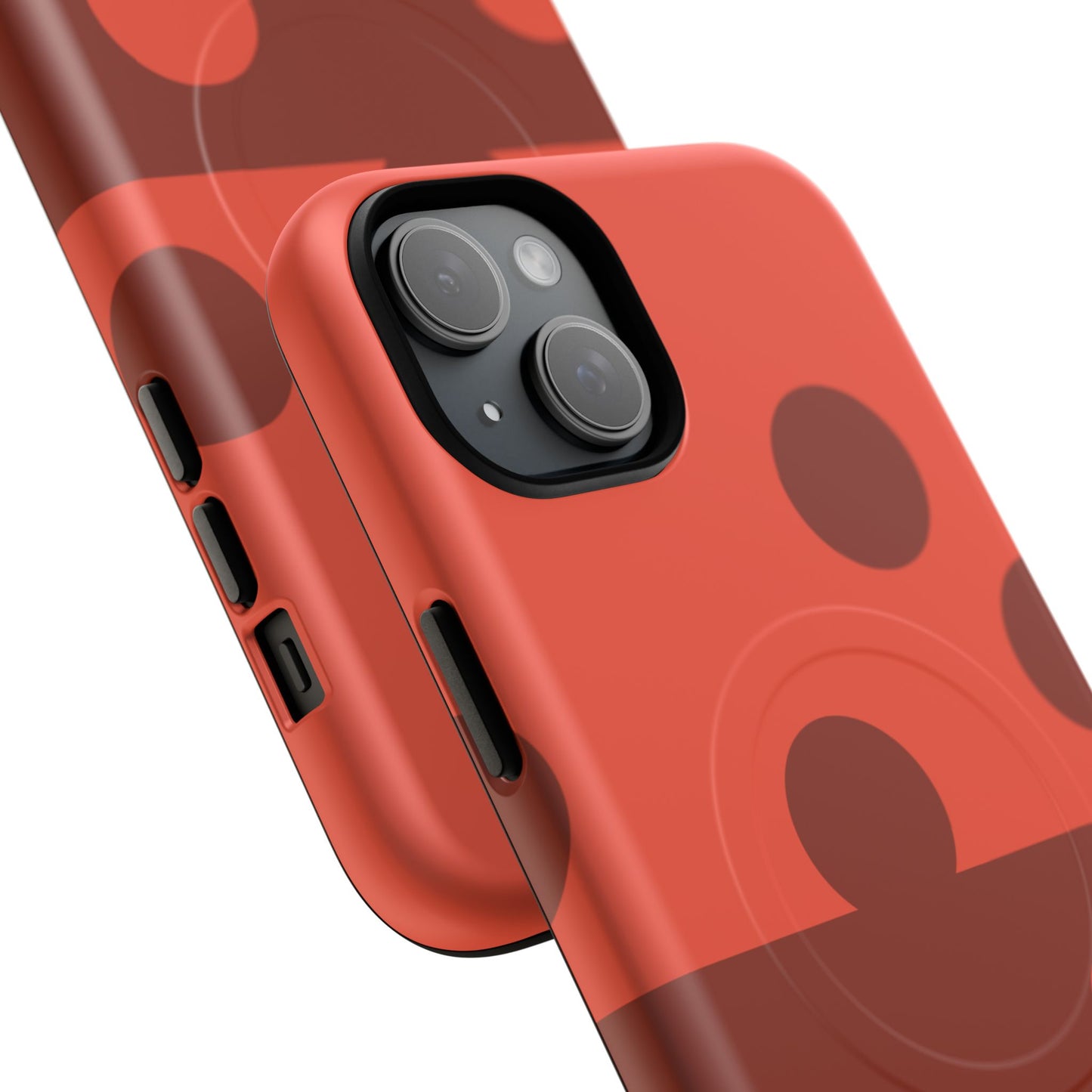 Red Polka Dot Magnetic Tough Case — Protective Phone Cover with MagSafe