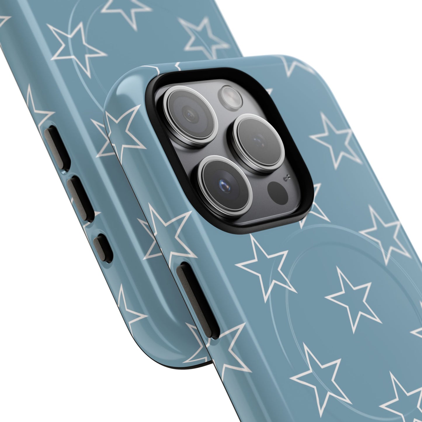 Blue Star Pattern Magnetic Phone Case — Tough Protective iPhone Cover