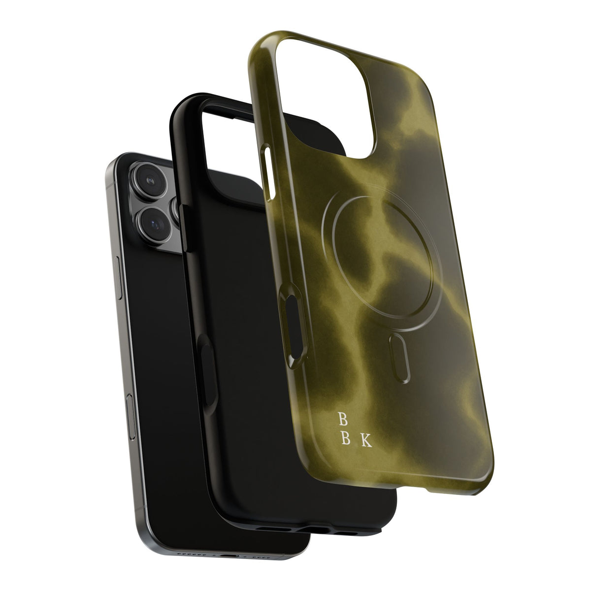 Olive Smoke Magnetic Phone Case — Tough Protective MagSafe-Compatible Cover