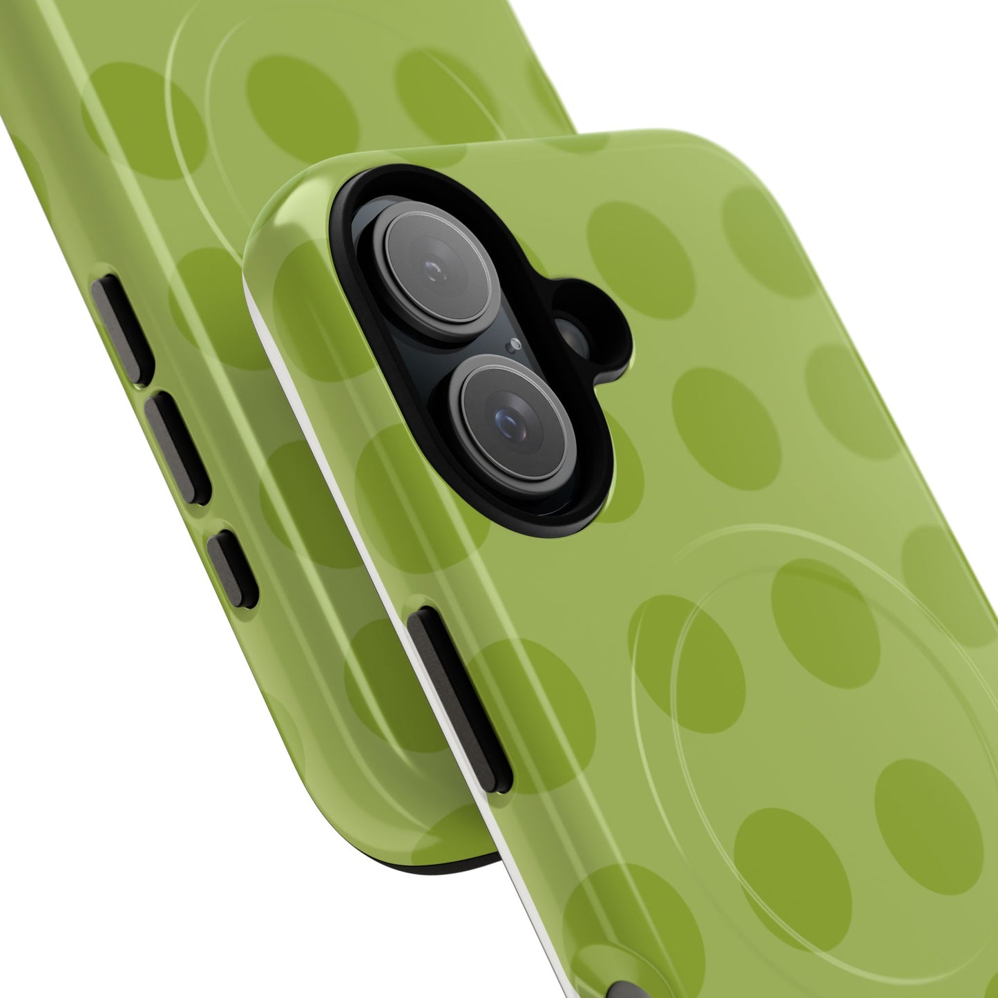 Green Polka Dot Tough Magnetic Phone Case — Slim Magnetic Protective Cover