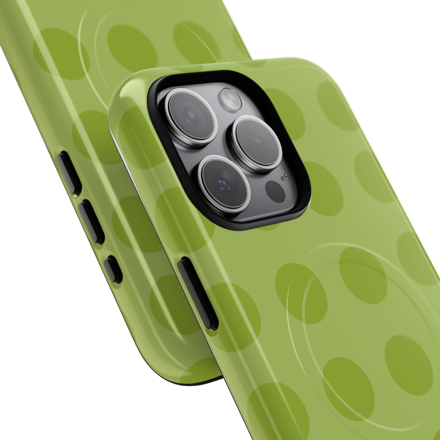 Green Polka Dot Tough Magnetic Phone Case — Slim Magnetic Protective Cover