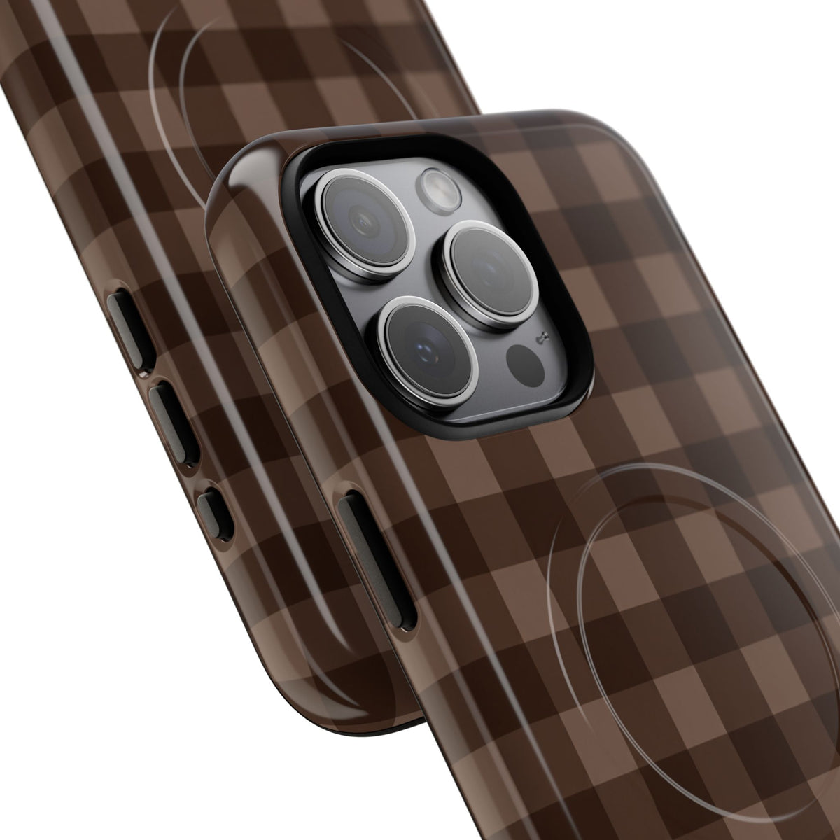 Brown Buffalo Plaid Tough Magnetic Phone Case