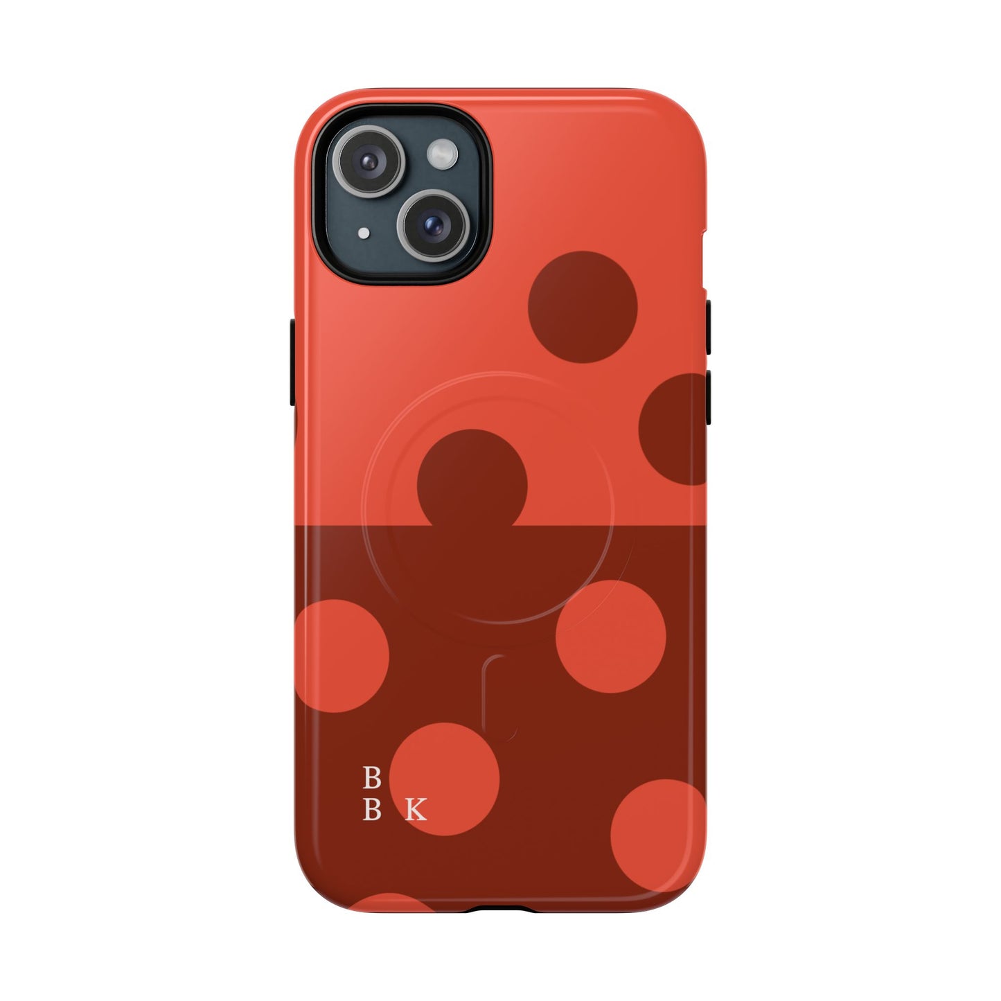 Red Polka Dot Magnetic Tough Case — Protective Phone Cover with MagSafe