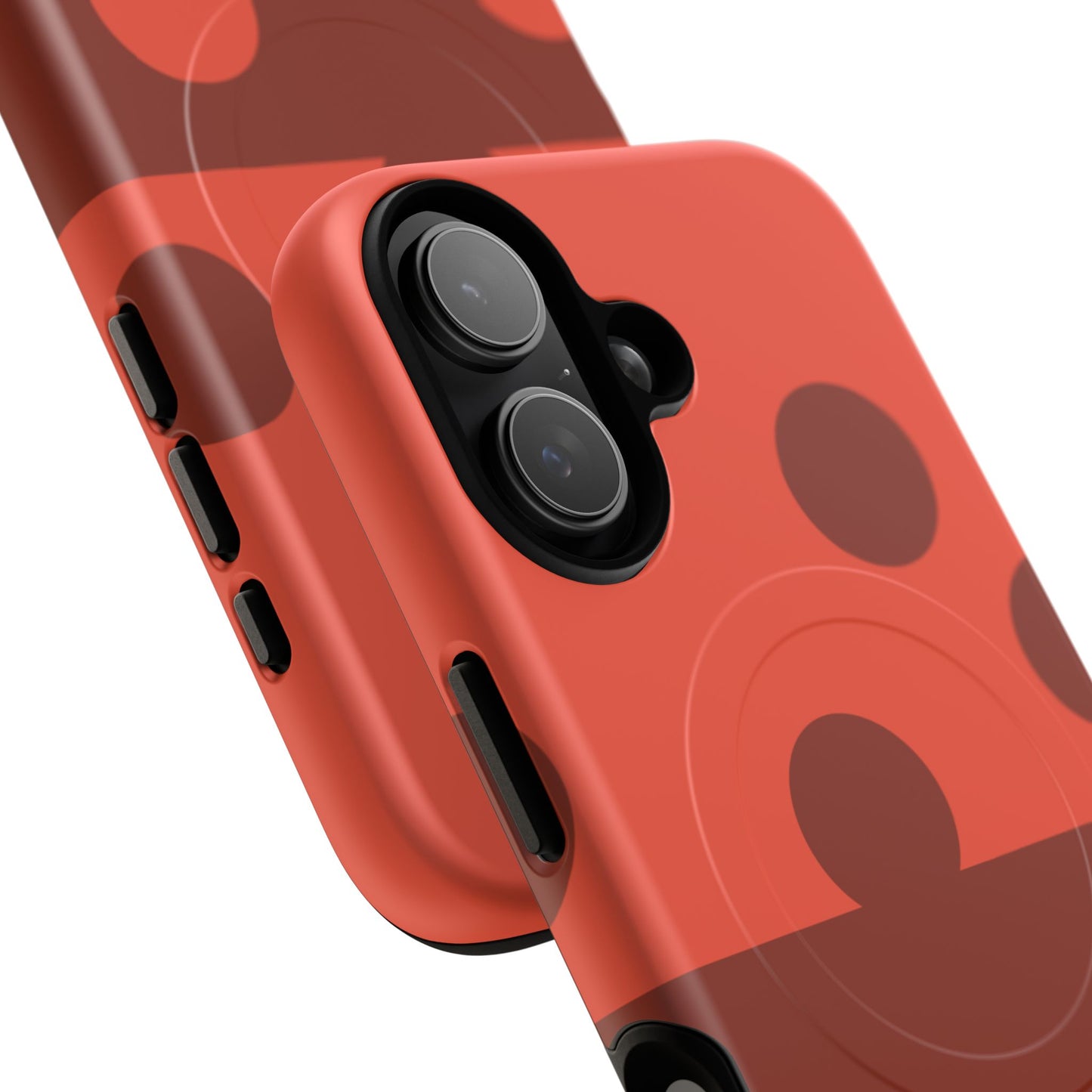 Red Polka Dot Magnetic Tough Case — Protective Phone Cover with MagSafe