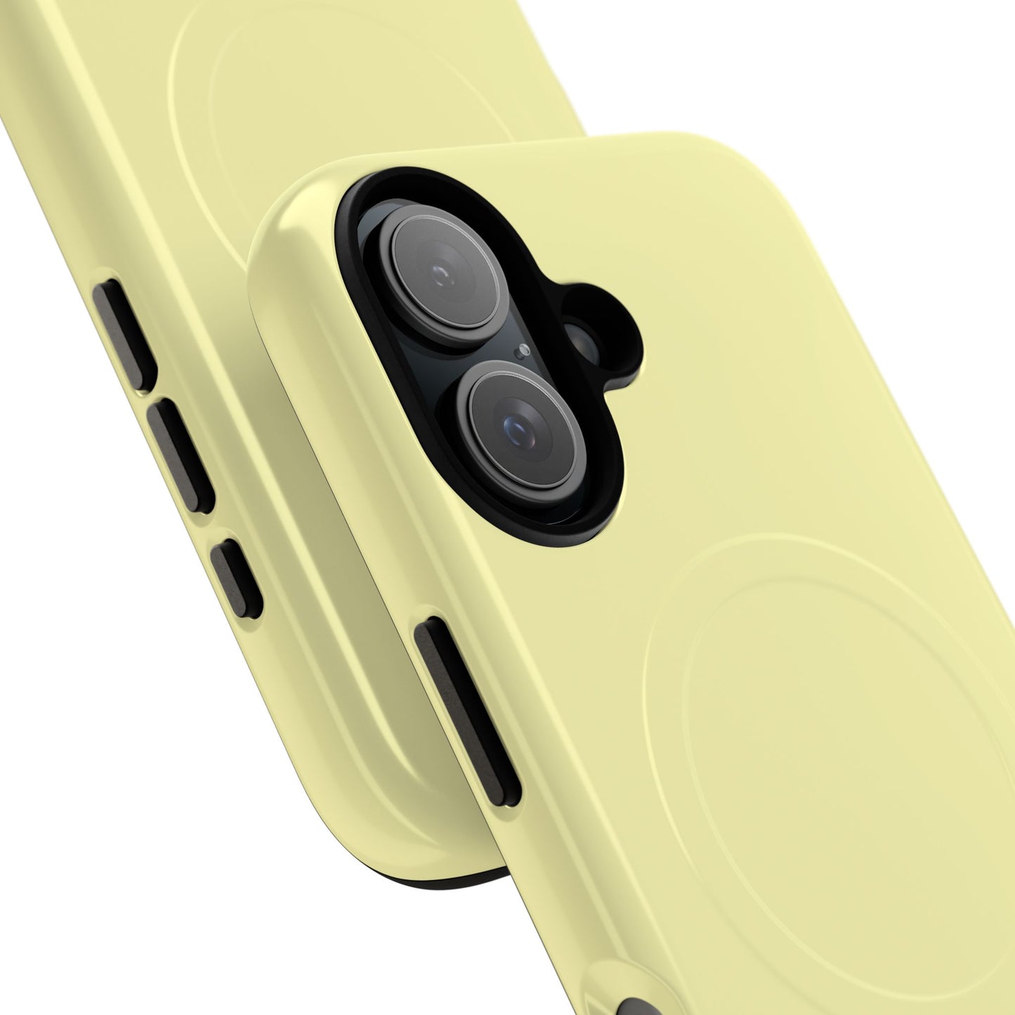 MagSafe Tough Phone Case — Slim Magnetic Protective Case (Pastel Yellow)