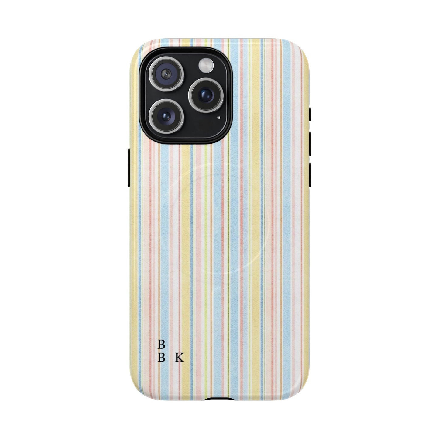 Striped Pastel Phone Case — Tough Magnetic Protection