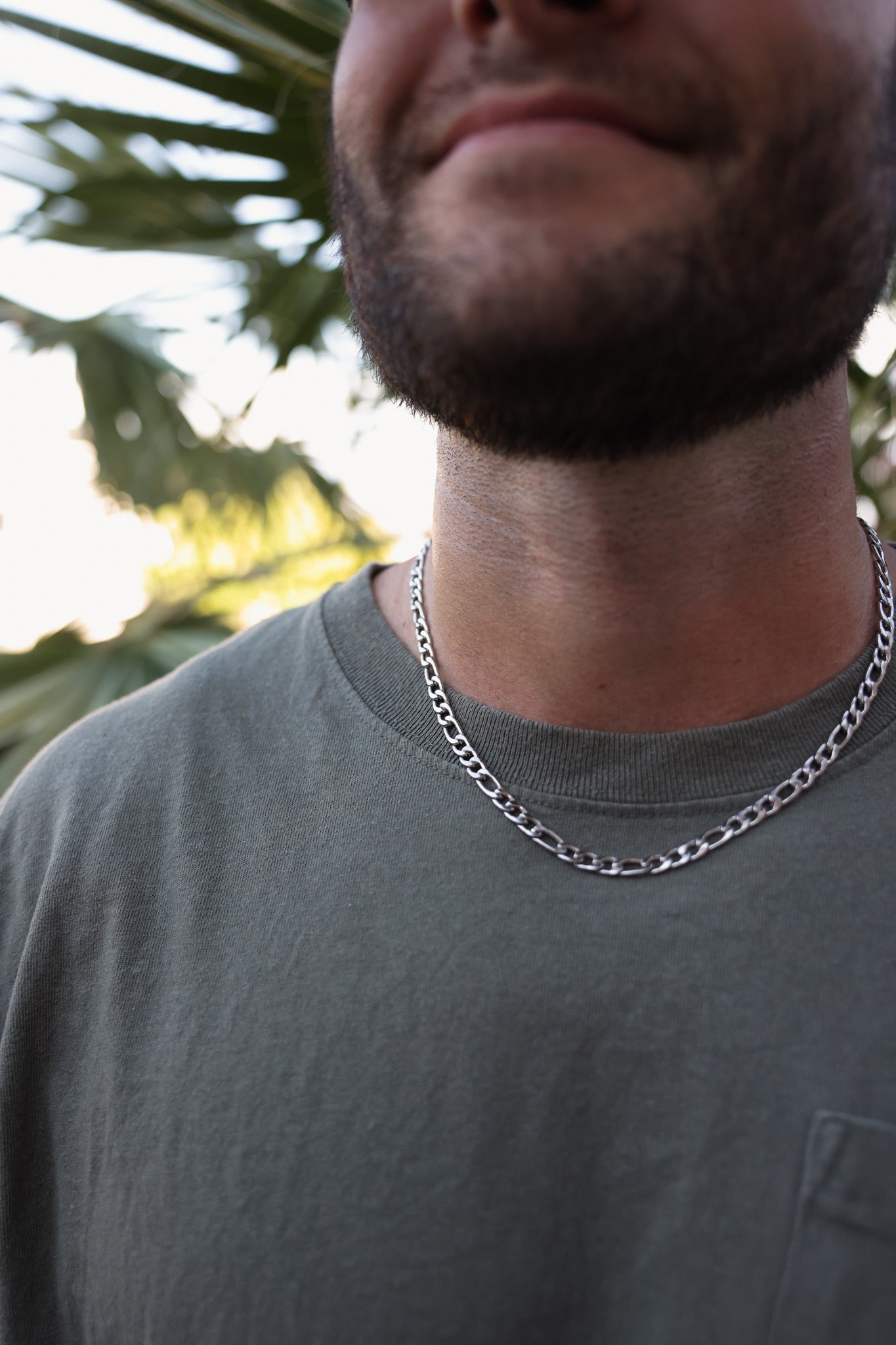 Men’s Stainless Steel Curb Chain Necklace