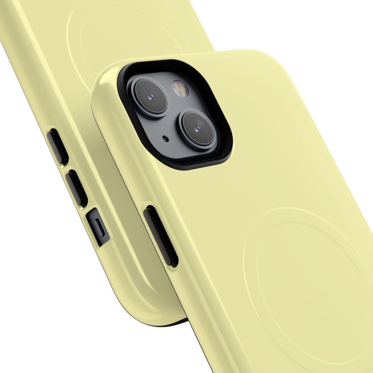 MagSafe Tough Phone Case — Slim Magnetic Protective Case (Pastel Yellow)