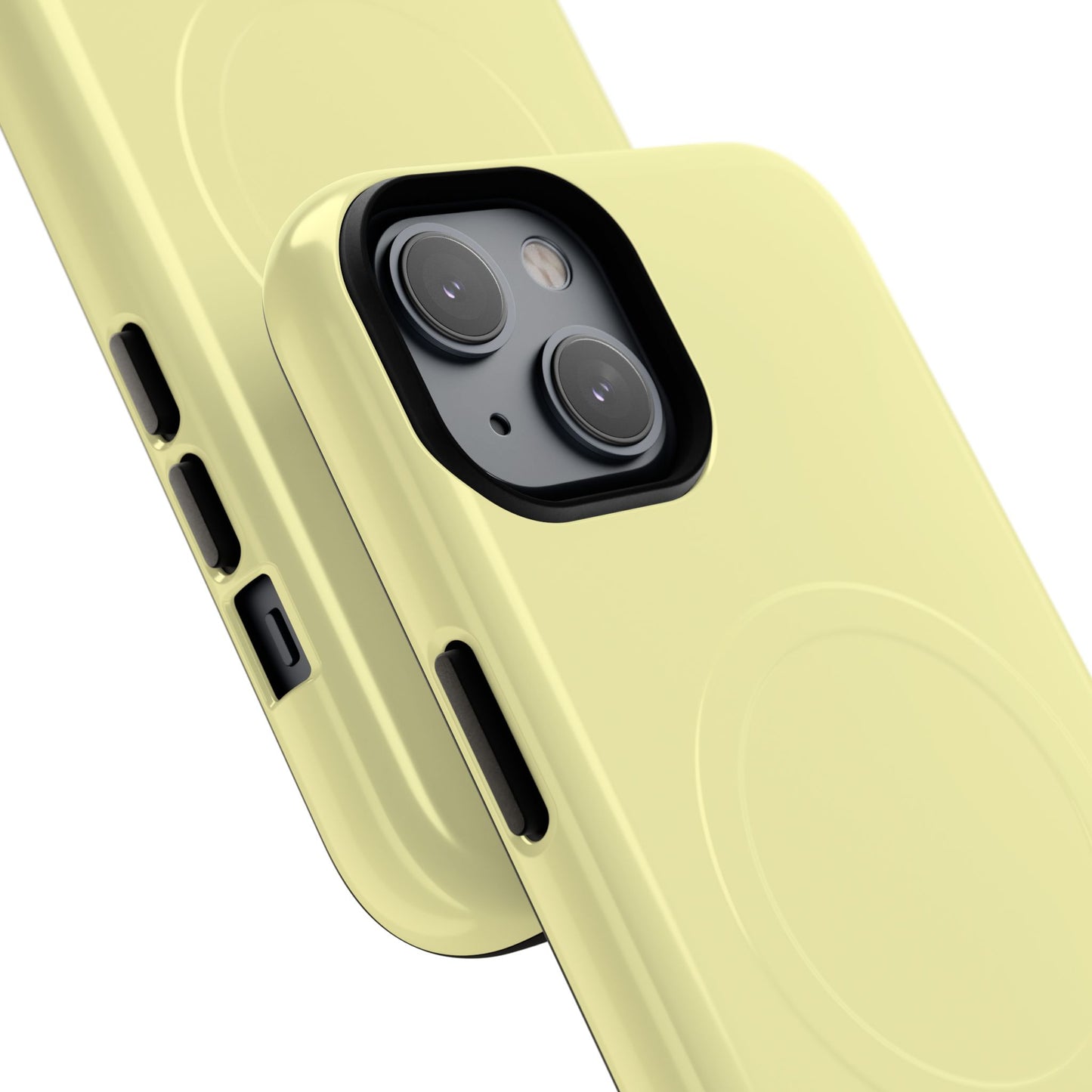 MagSafe Tough Phone Case — Slim Magnetic Protective Case (Pastel Yellow)