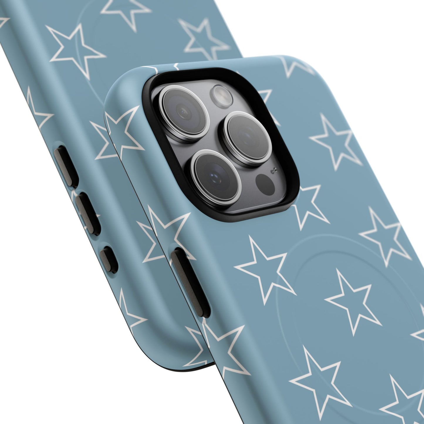 Blue Star Pattern Magnetic Phone Case — Tough Protective iPhone Cover