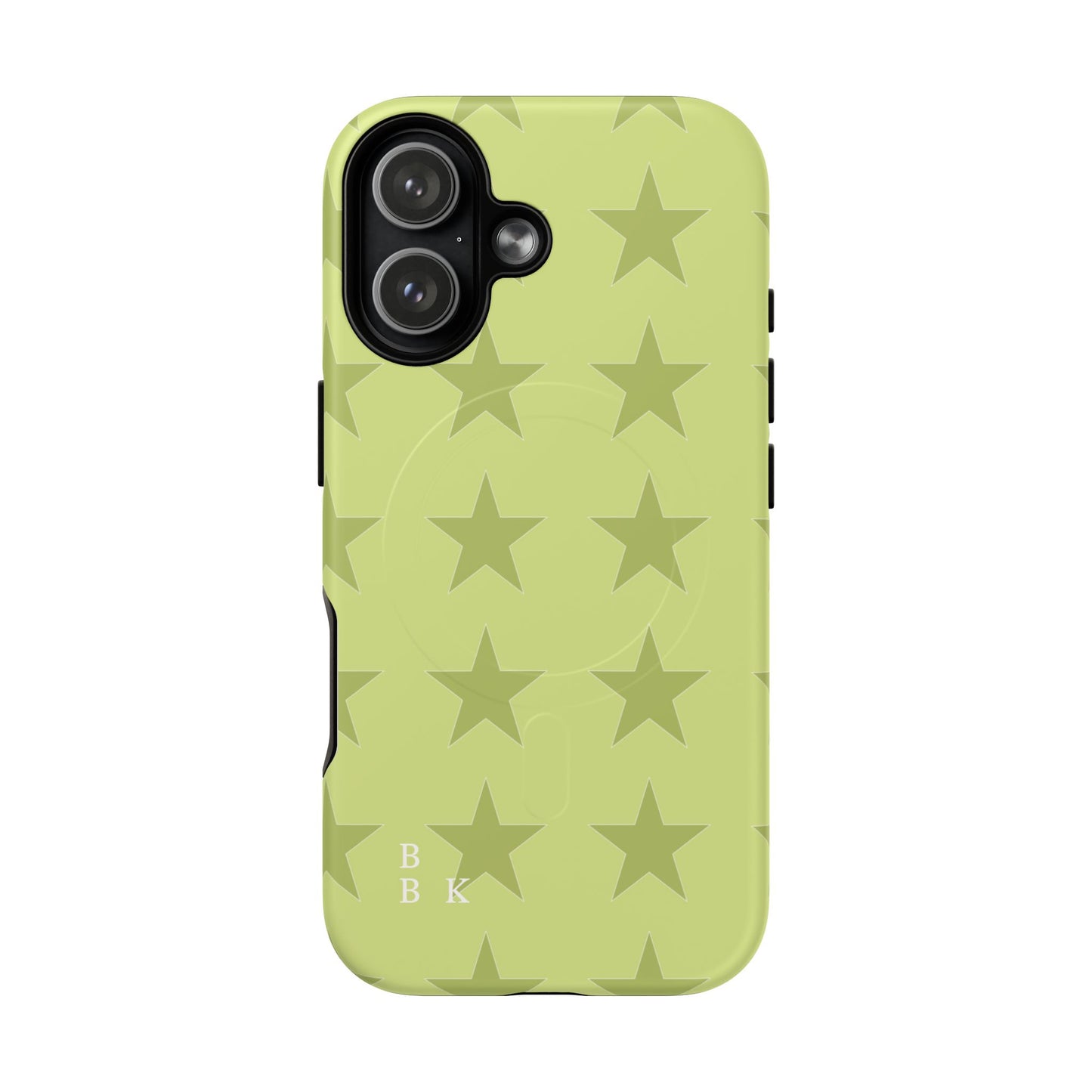 Olive Star Pattern Tough Magnetic Phone Case — Slim Protective iPhone Cover