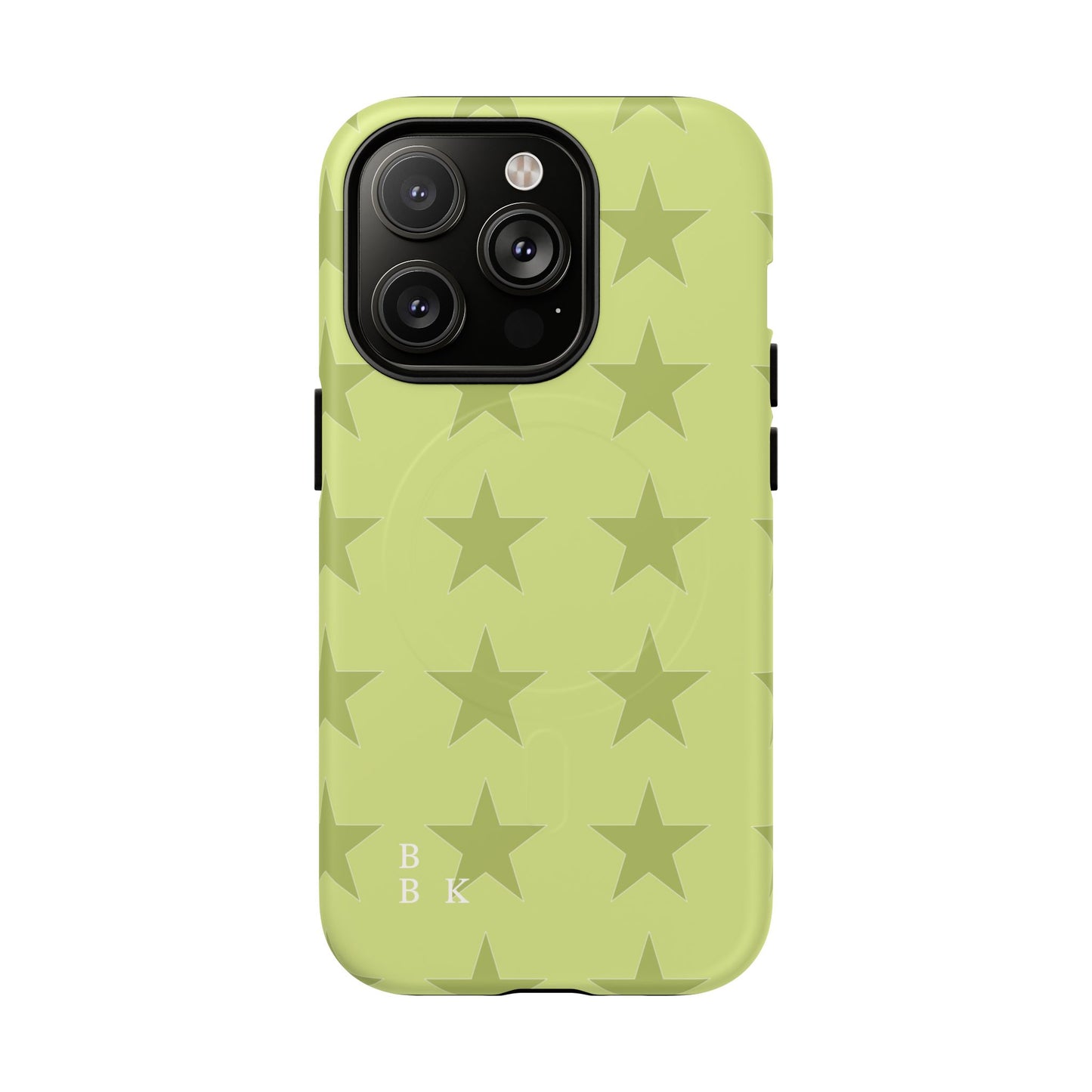 Olive Star Pattern Tough Magnetic Phone Case — Slim Protective iPhone Cover