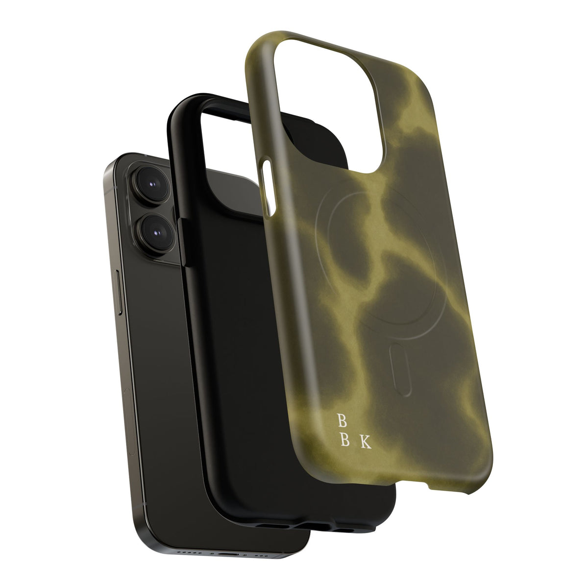 Olive Smoke Magnetic Phone Case — Tough Protective MagSafe-Compatible Cover