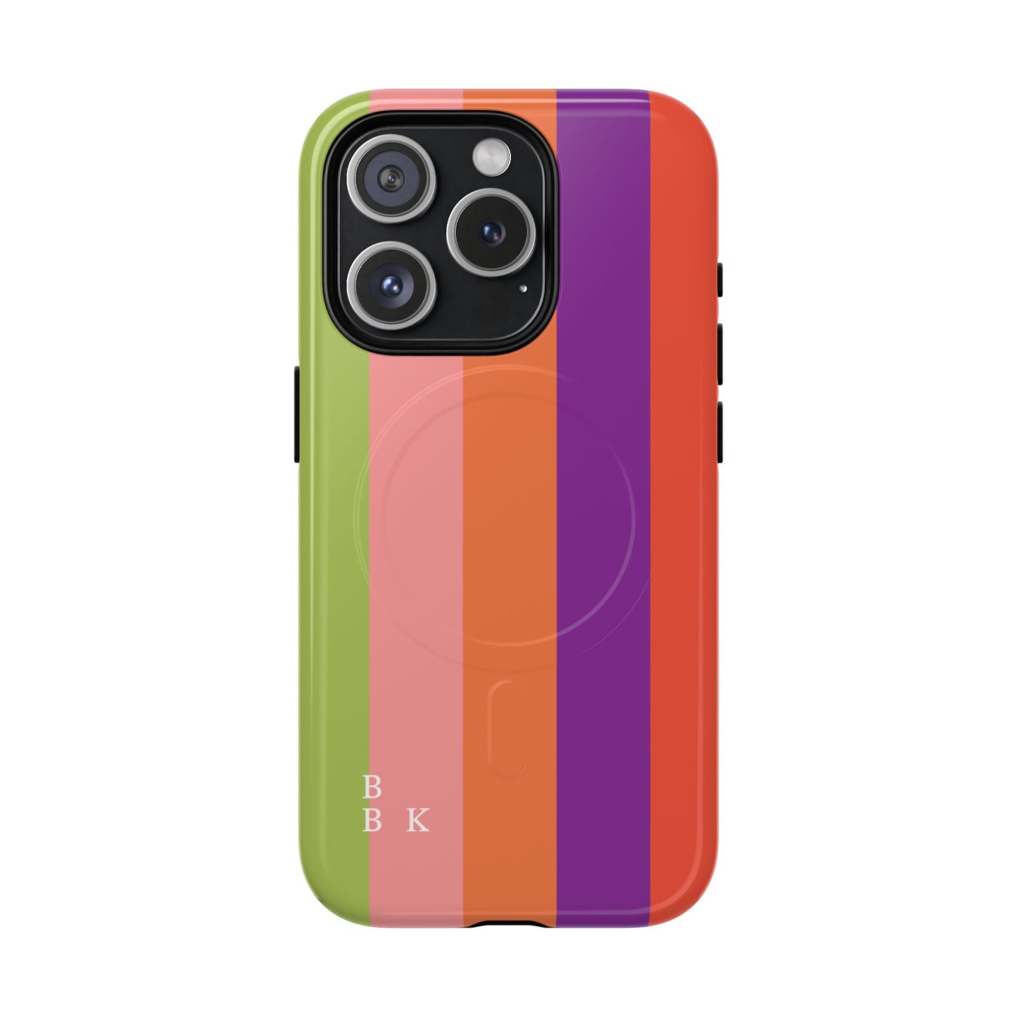 Bold Retro Stripe Magnetic Phone Case — Tough Protective iPhone Cover