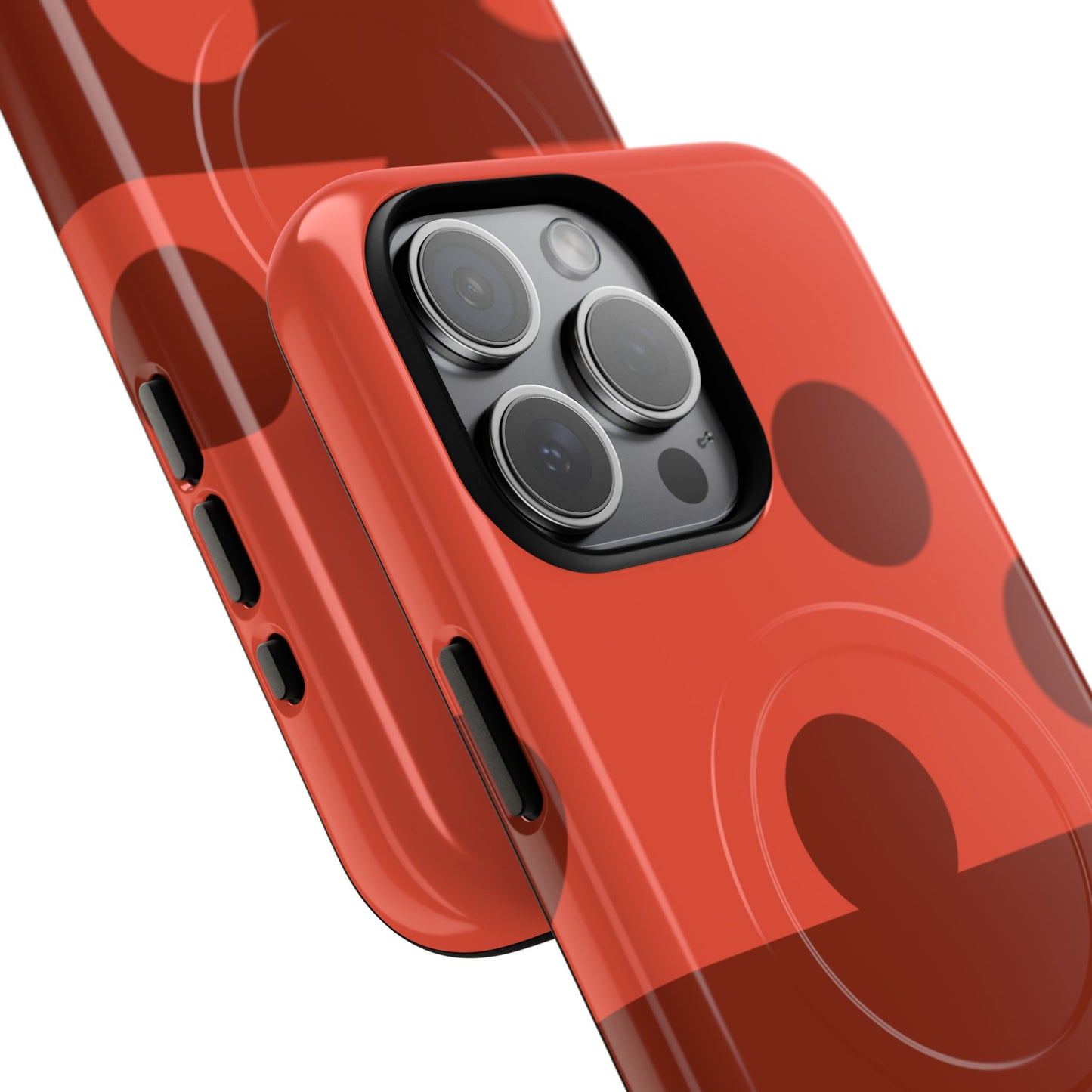 Red Polka Dot Magnetic Tough Case — Protective Phone Cover with MagSafe