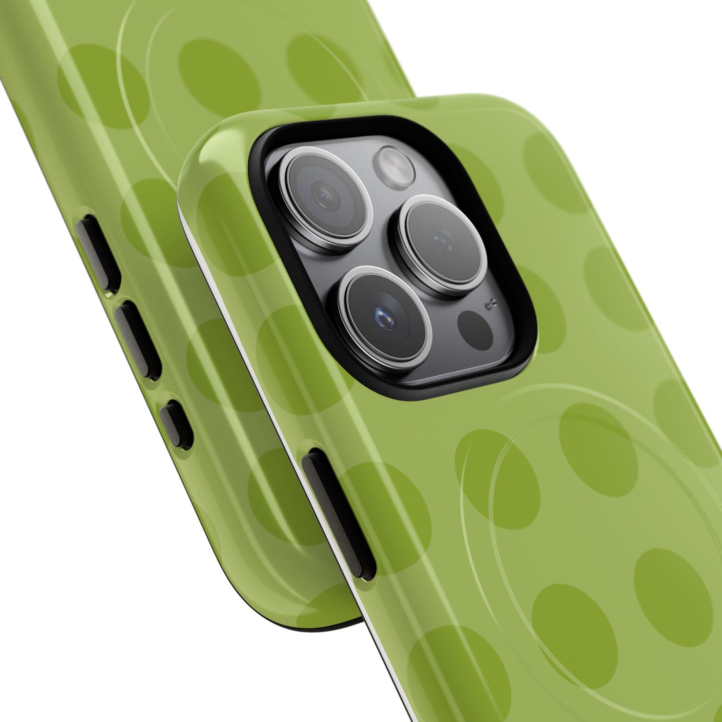 Green Polka Dot Tough Magnetic Phone Case — Slim Magnetic Protective Cover