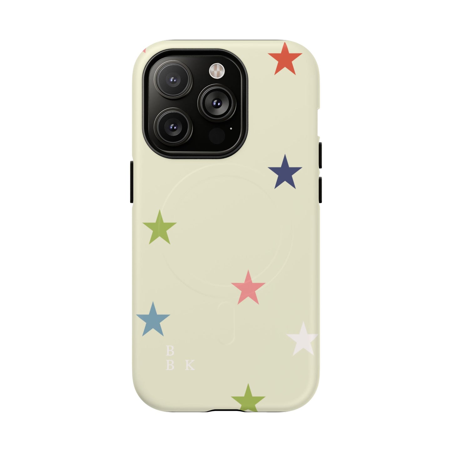 Magnetic Tough Phone Case — Colorful Star Pattern Protective iPhone Cover