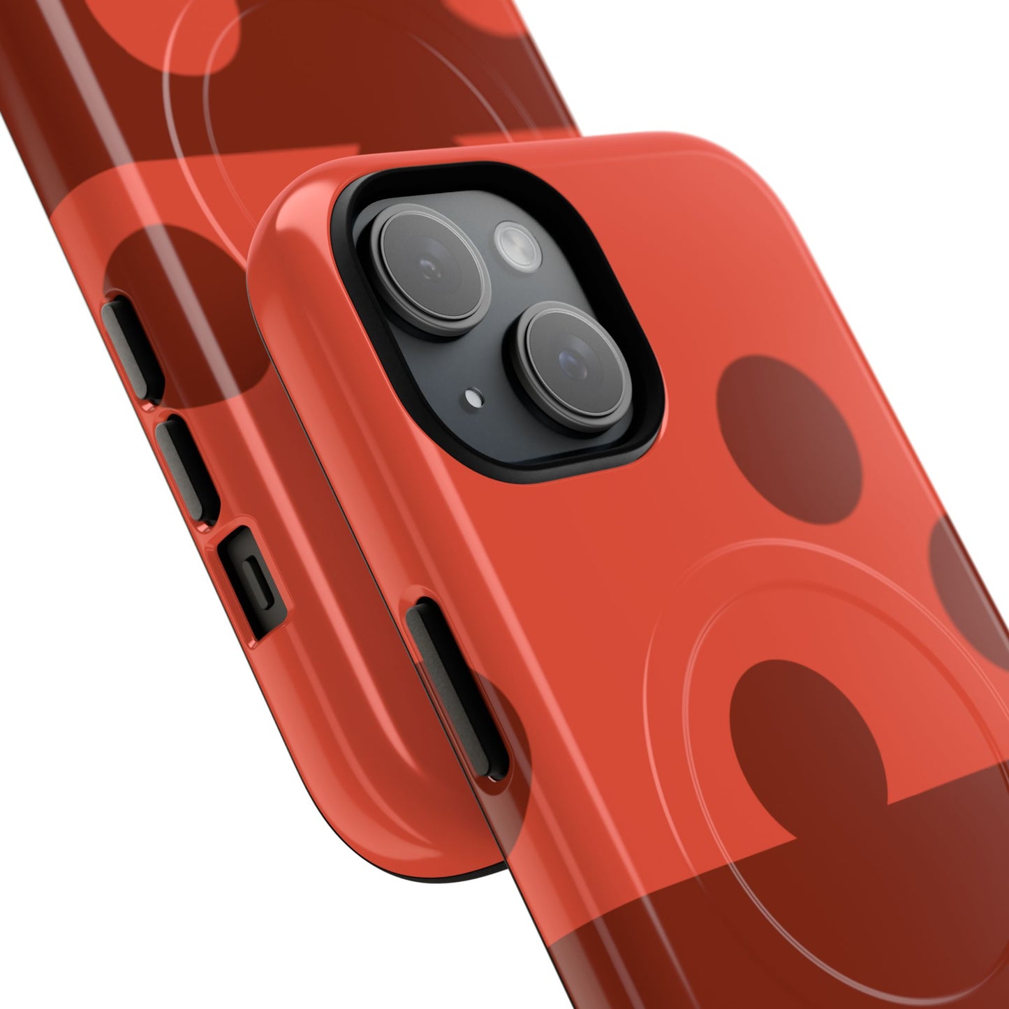 Red Polka Dot Magnetic Tough Case — Protective Phone Cover with MagSafe