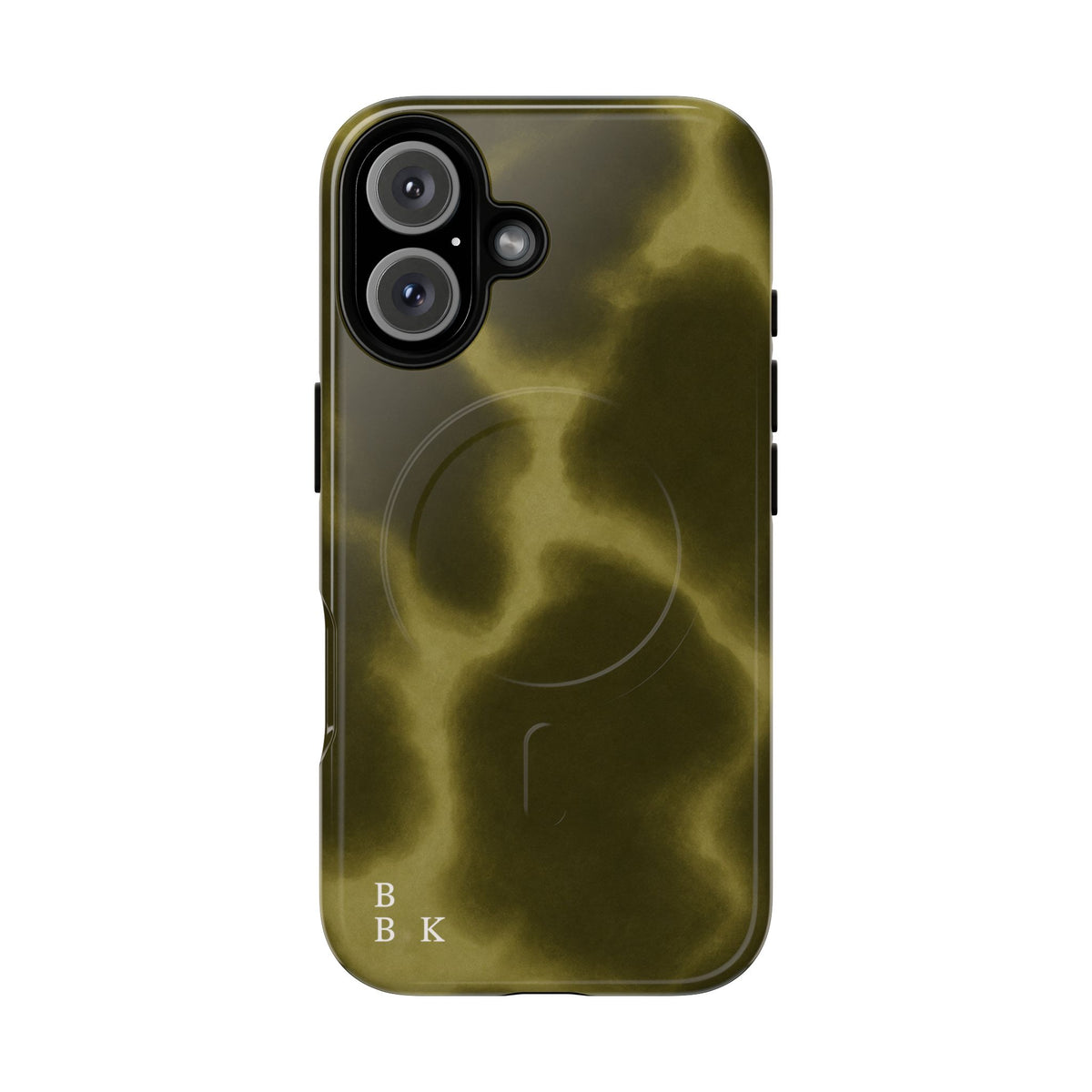Olive Smoke Magnetic Phone Case — Tough Protective MagSafe-Compatible Cover