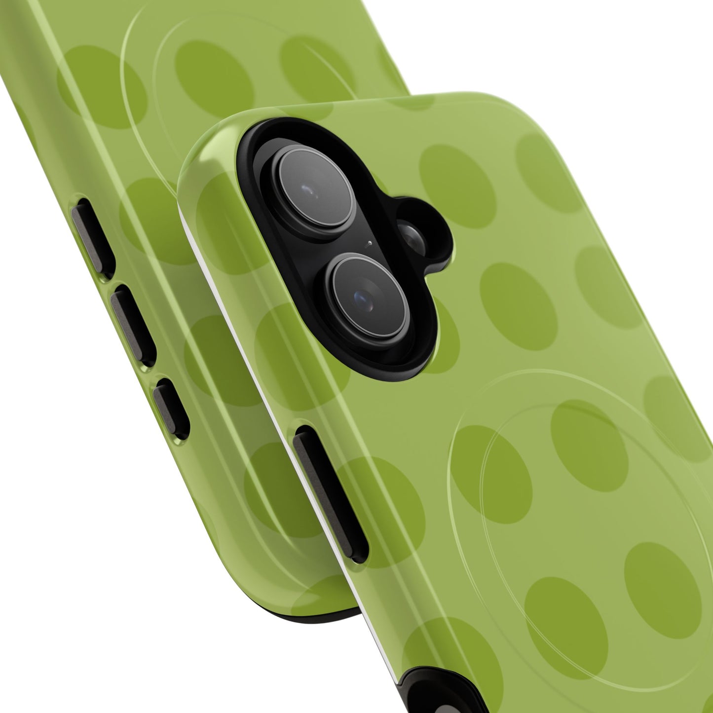 Green Polka Dot Tough Magnetic Phone Case — Slim Magnetic Protective Cover