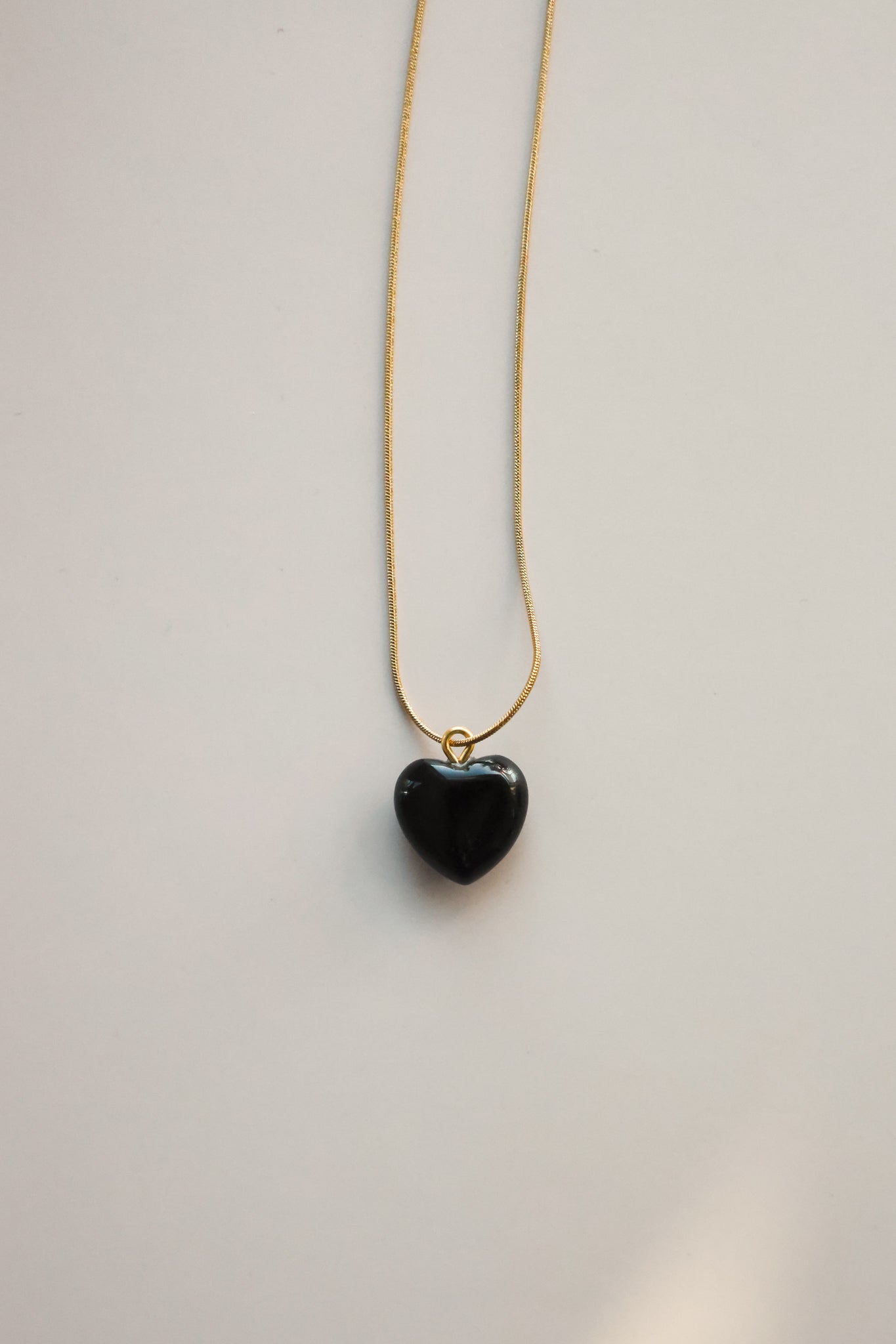 Gold Chain + Midnight Heart