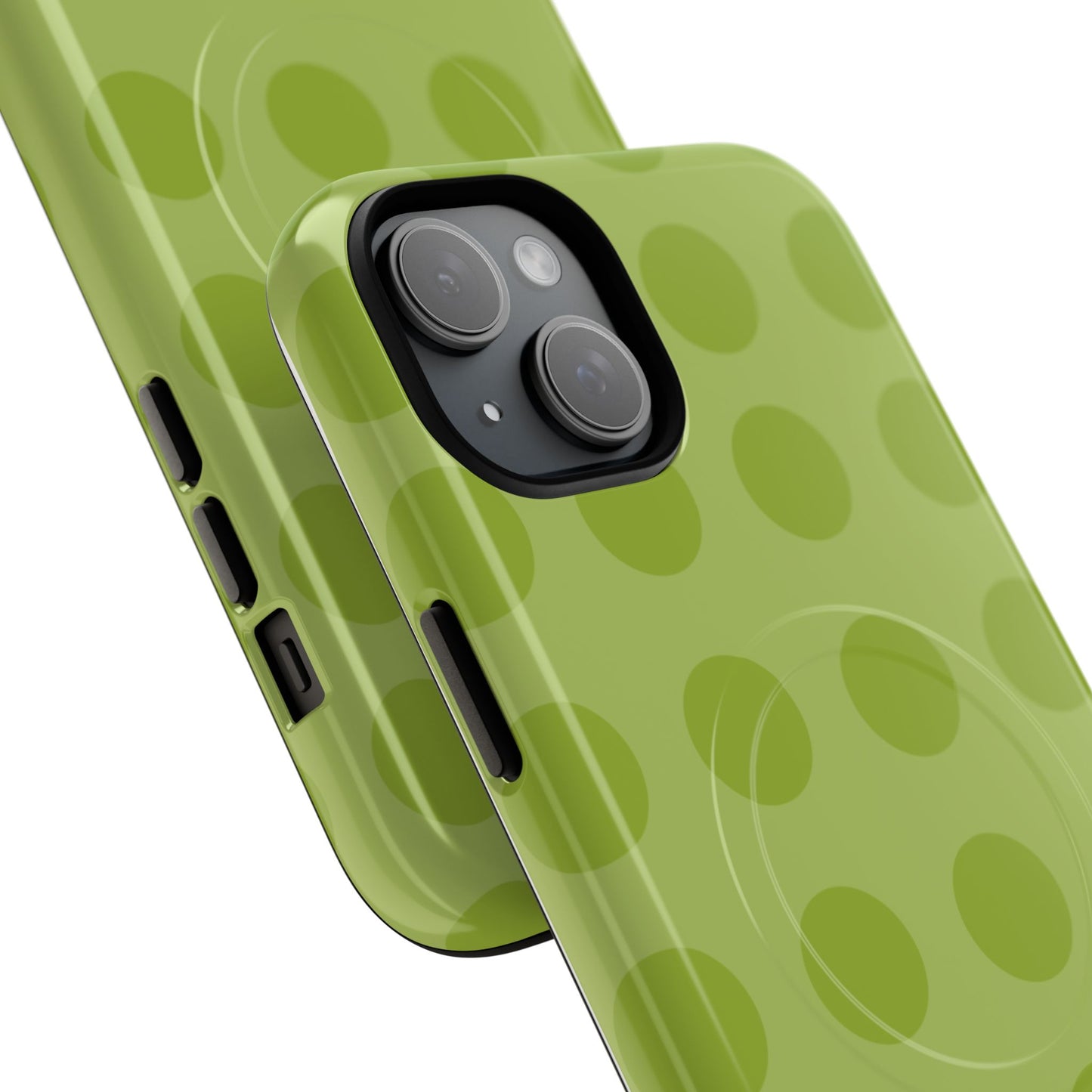 Green Polka Dot Tough Magnetic Phone Case — Slim Magnetic Protective Cover
