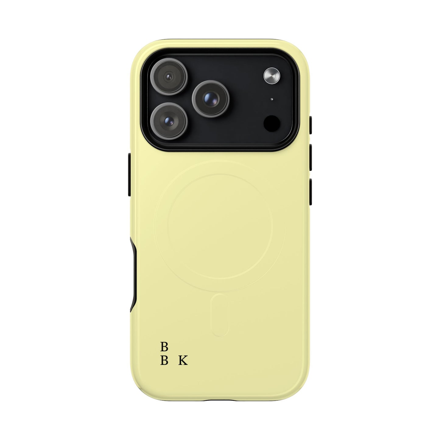 MagSafe Tough Phone Case — Slim Magnetic Protective Case (Pastel Yellow)