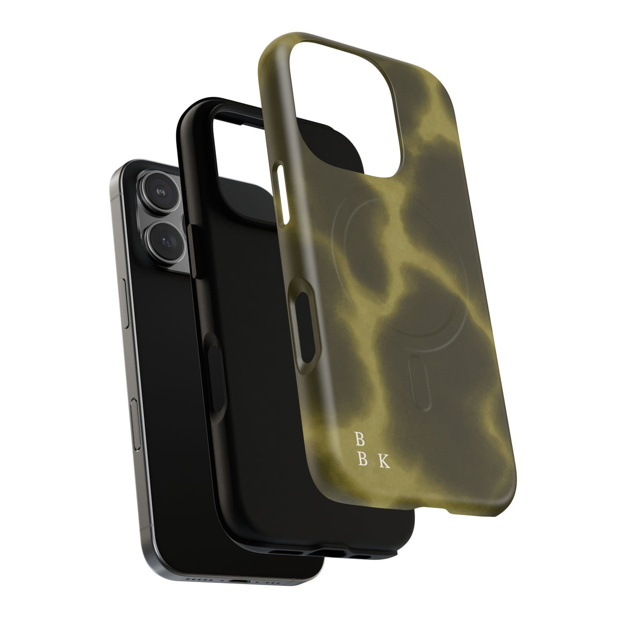 Olive Smoke Magnetic Phone Case — Tough Protective MagSafe-Compatible Cover
