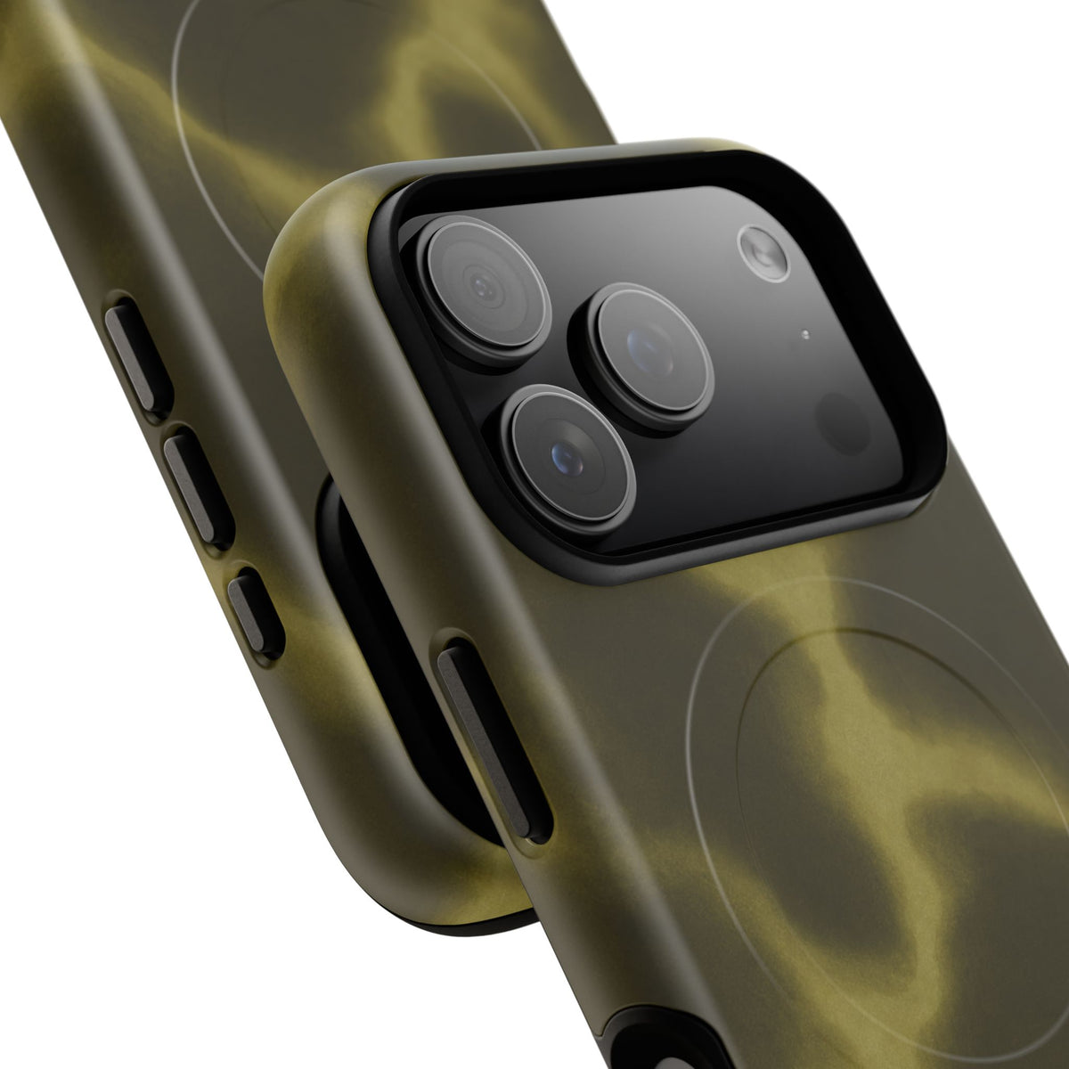 Olive Smoke Magnetic Phone Case — Tough Protective MagSafe-Compatible Cover